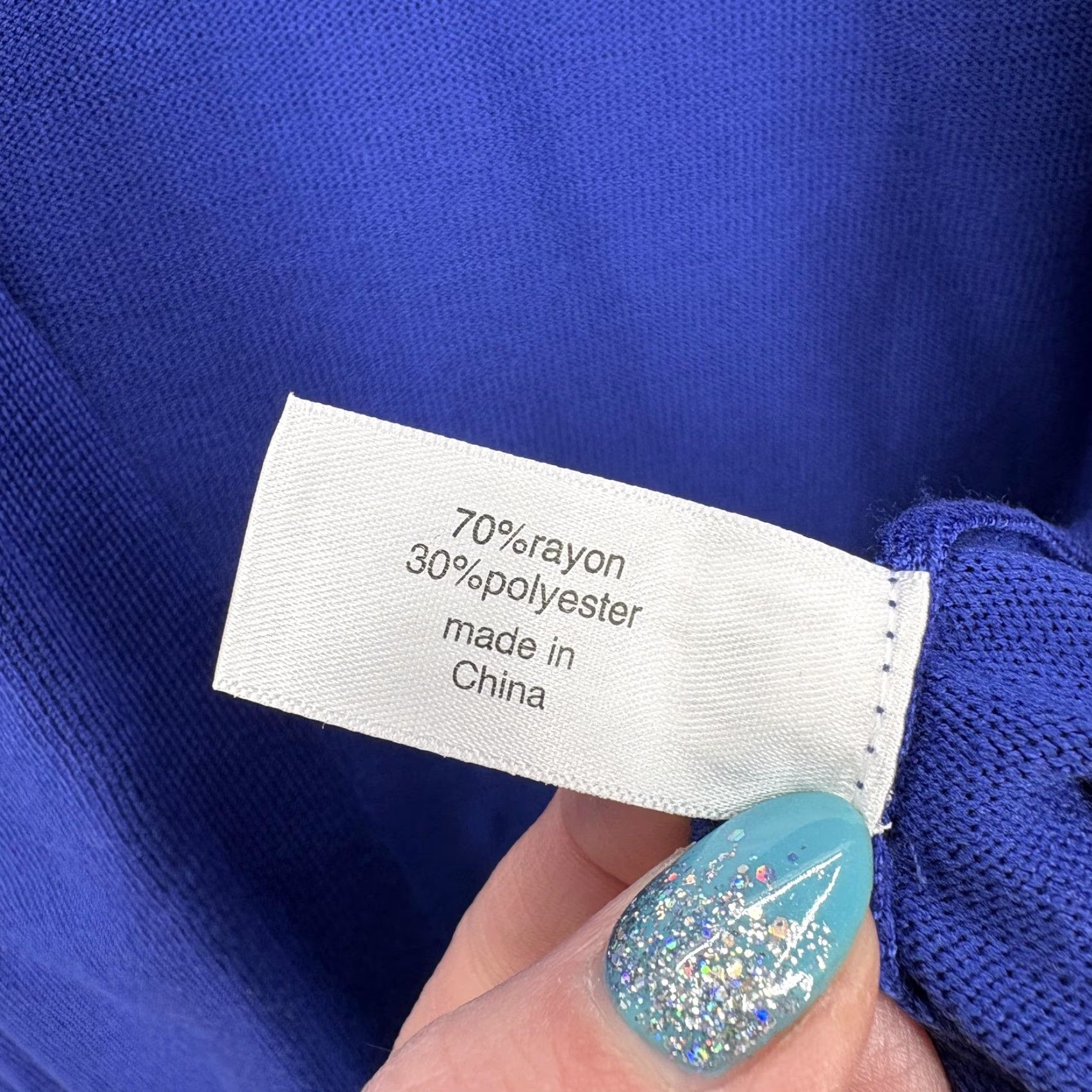 Vintage Lane Bryant Cardigan Sweater Womens 18/20 Blue Open Front Knit Long Sleeve NWT Size XXL / US 16-18 / IT 52-54 - 5 Thumbnail