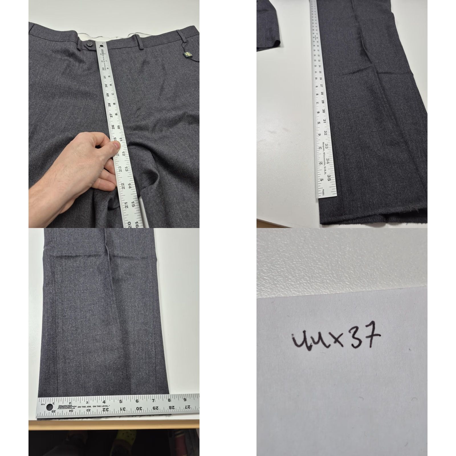 Ralph Lauren Ralph Lauren Dress Pants Mens 44x37 Gray Wool Flat Front Unhemmed NWT VTG Size US 44 / EU 60 - 8 Thumbnail