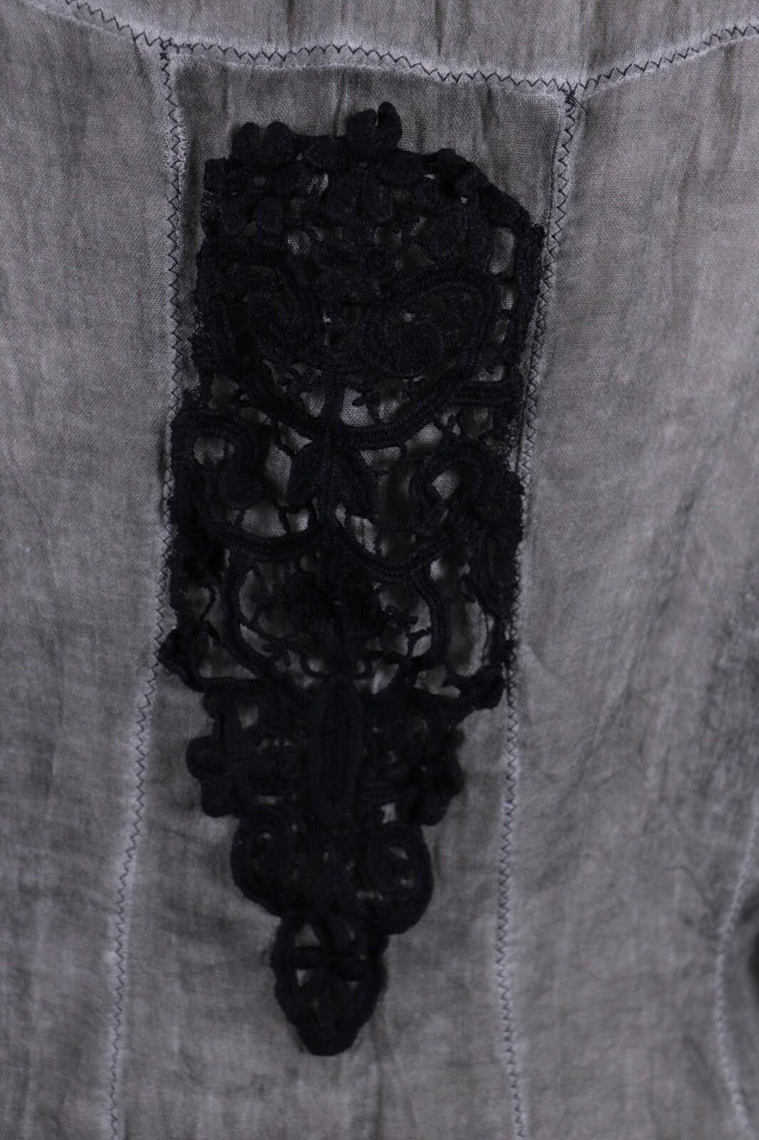 Designer Elisa Cavaletti Gray Wool Lagenlook Lightweight Coat Size L Size L / US 10 / IT 46 - 11 Thumbnail