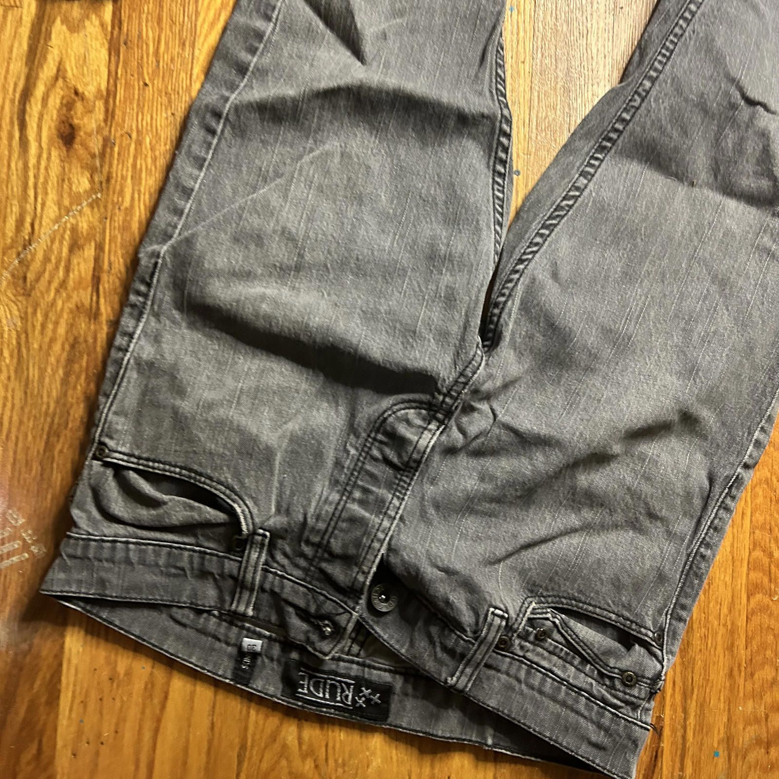 Rude Rude Men's Gray Jeans Size 30 - Casual Coolness Included Size US 30 / EU 46 - 1 Thumbnail