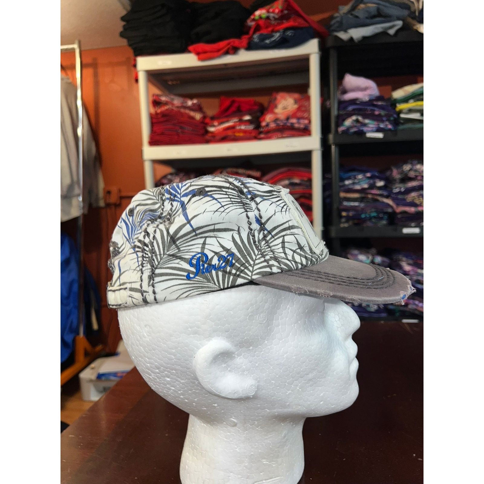 Other Riviera Maya Hat Pier 27 Floral Panel White Cap Headwear OS Size ONE SIZE - 5 Thumbnail