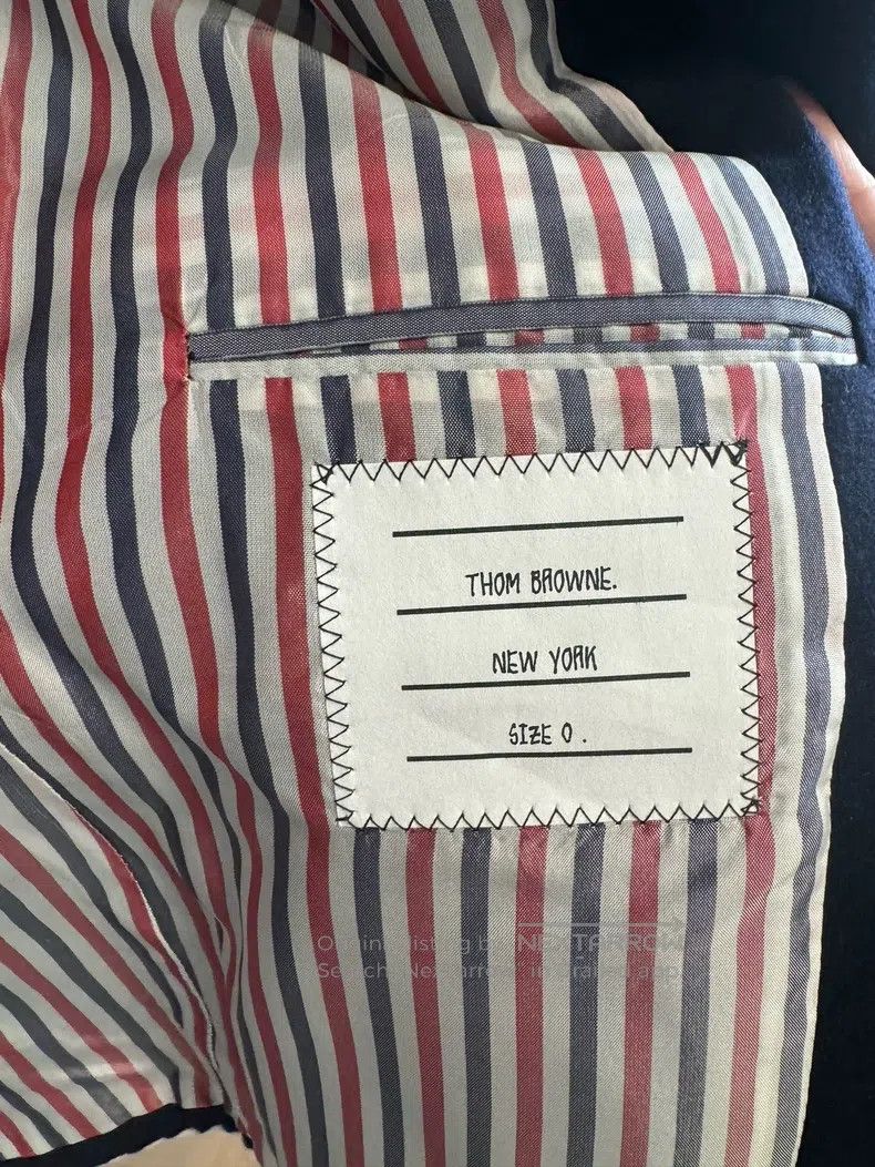 Thom Browne Thom Browne Cashmere Blazer, Classic Navy Blue Size US XS / EU 42 / 0 - 3 Thumbnail