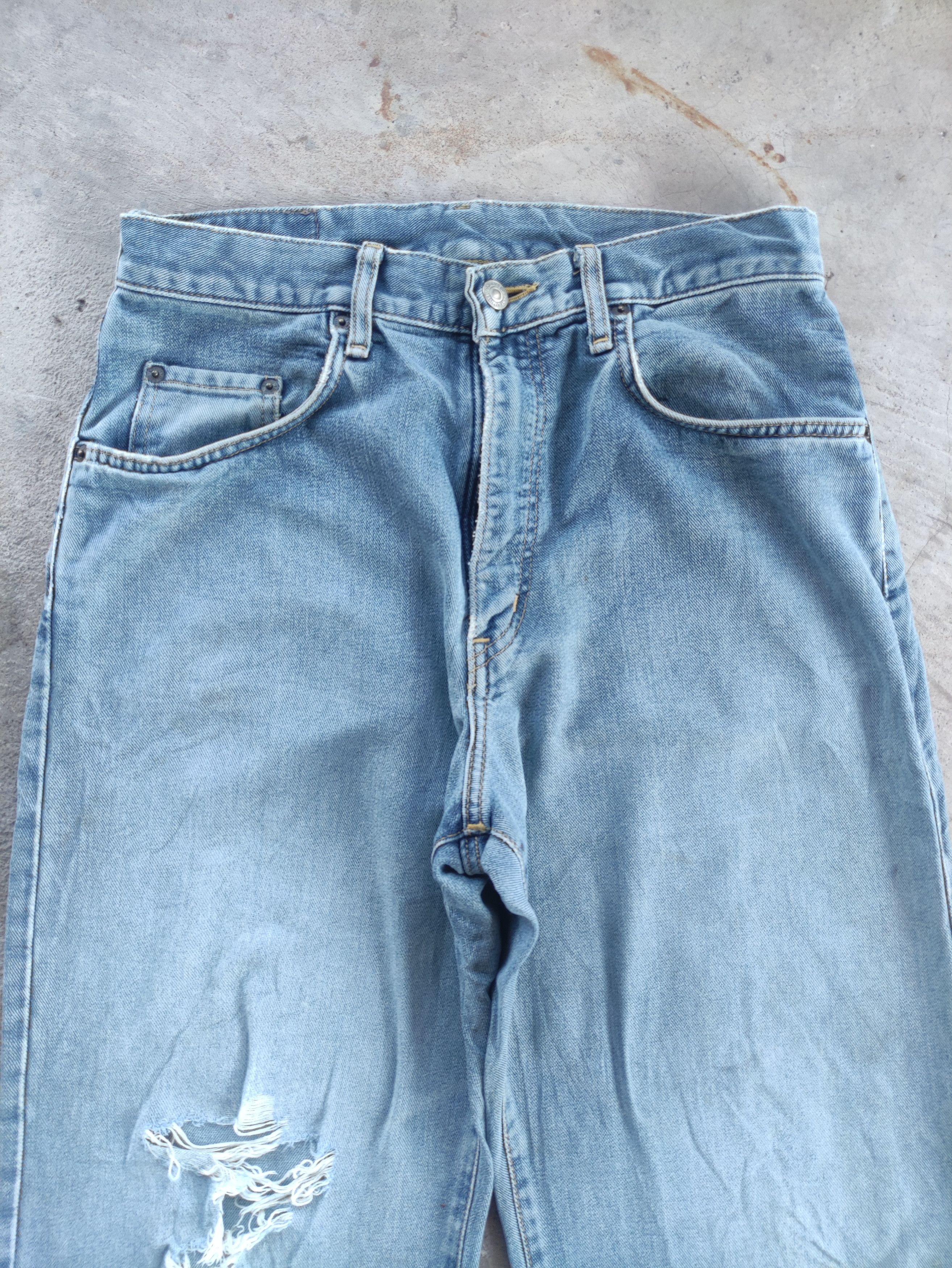 Edwin Vintage Edwin Jean Distressed Faded Denim Pants Size US 31 - 3 Thumbnail