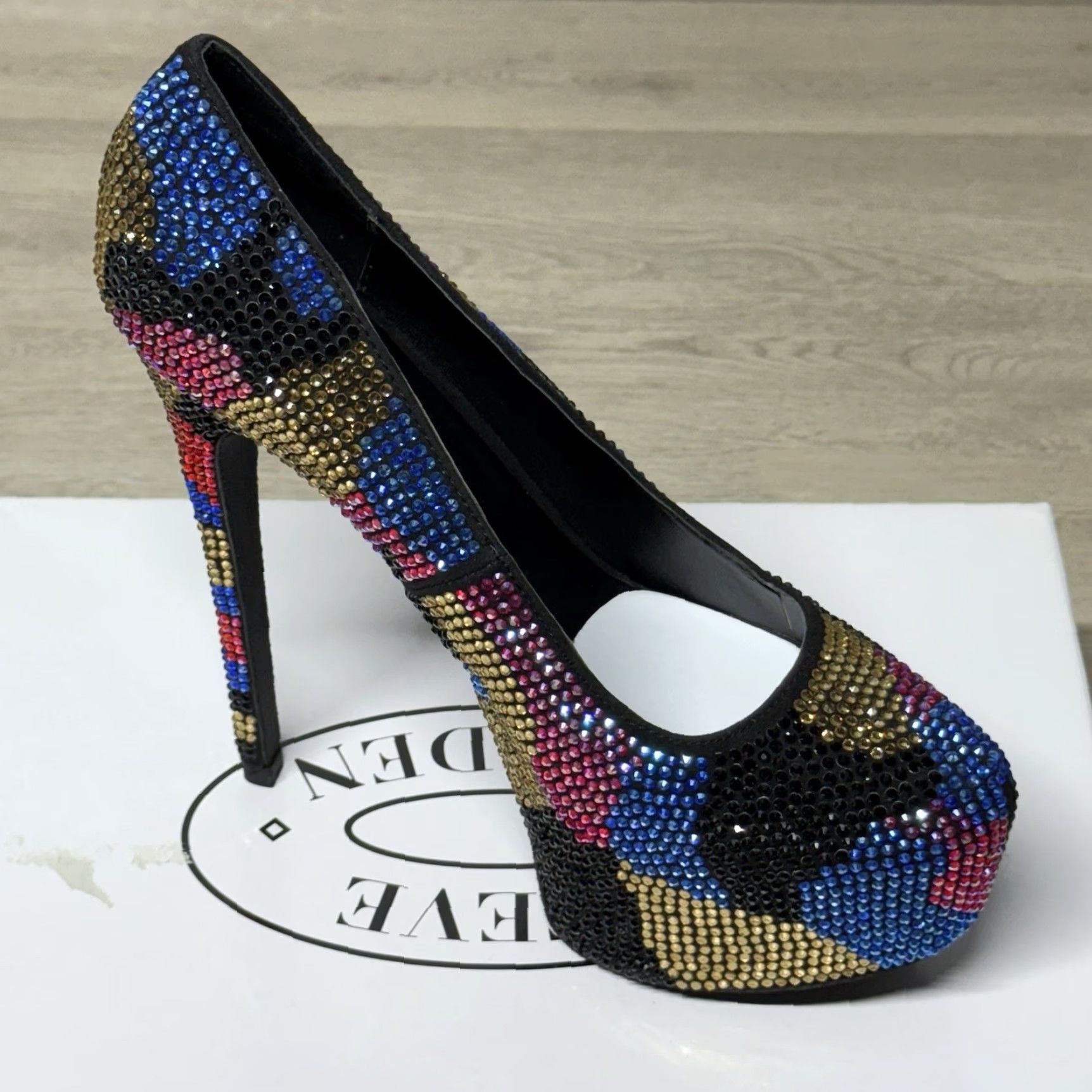 Steve Madden VINTAGE Steve Madden Dyvinal Camouflage Crystal Platform Stiletto Pump Women’s Size 8.5 Size US 6.5 / IT 36.5 - 3 Thumbnail