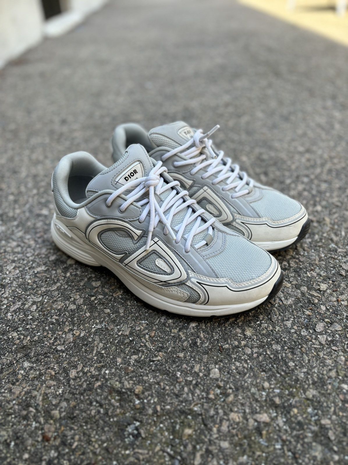 Dior Grey and White B30 Runners Grailed