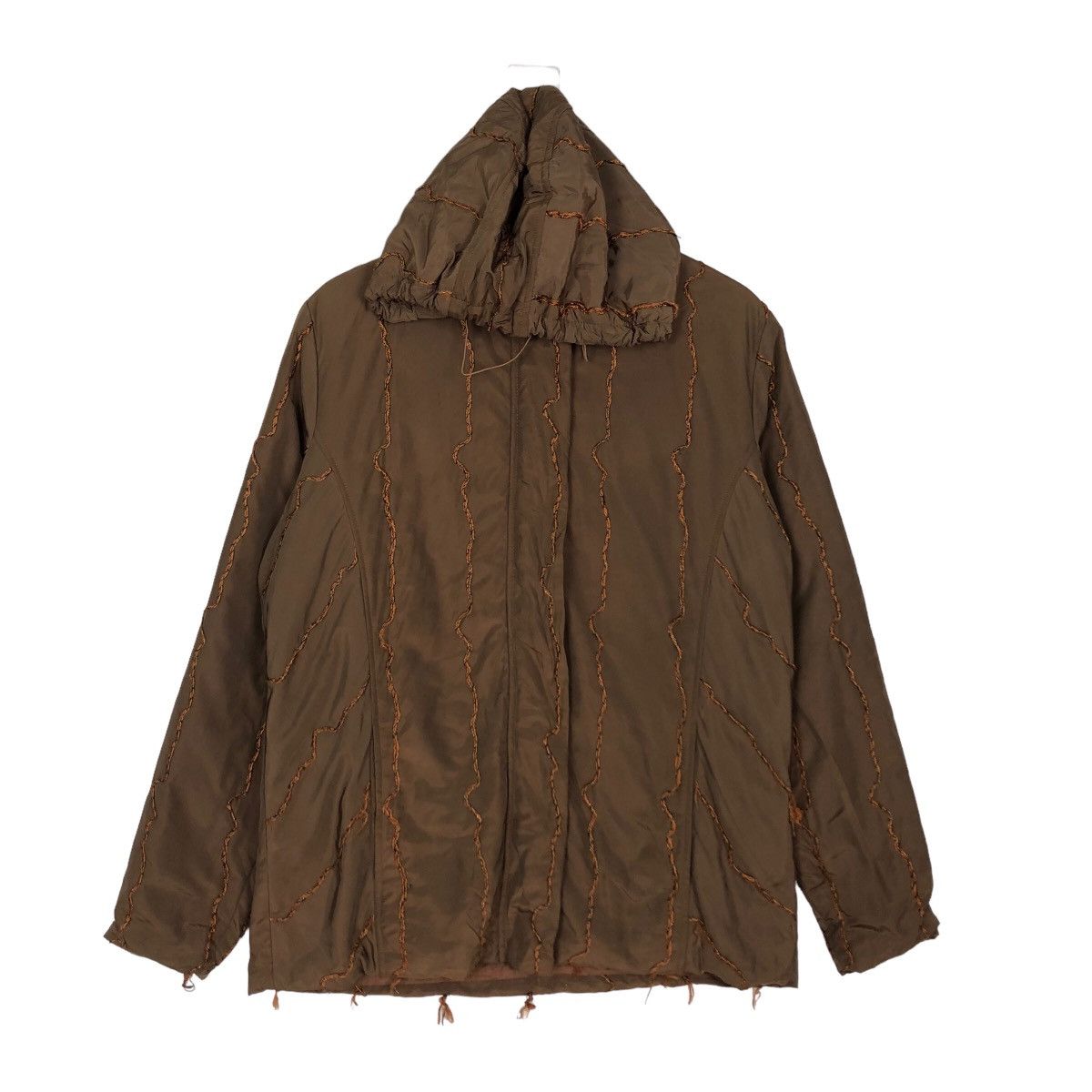 Vintage 🔥RARE QUILTED HOODIE JACKET TRE8TTO MADE IN ITALY Size US M / EU 48-50 / 2 - 1 Thumbnail