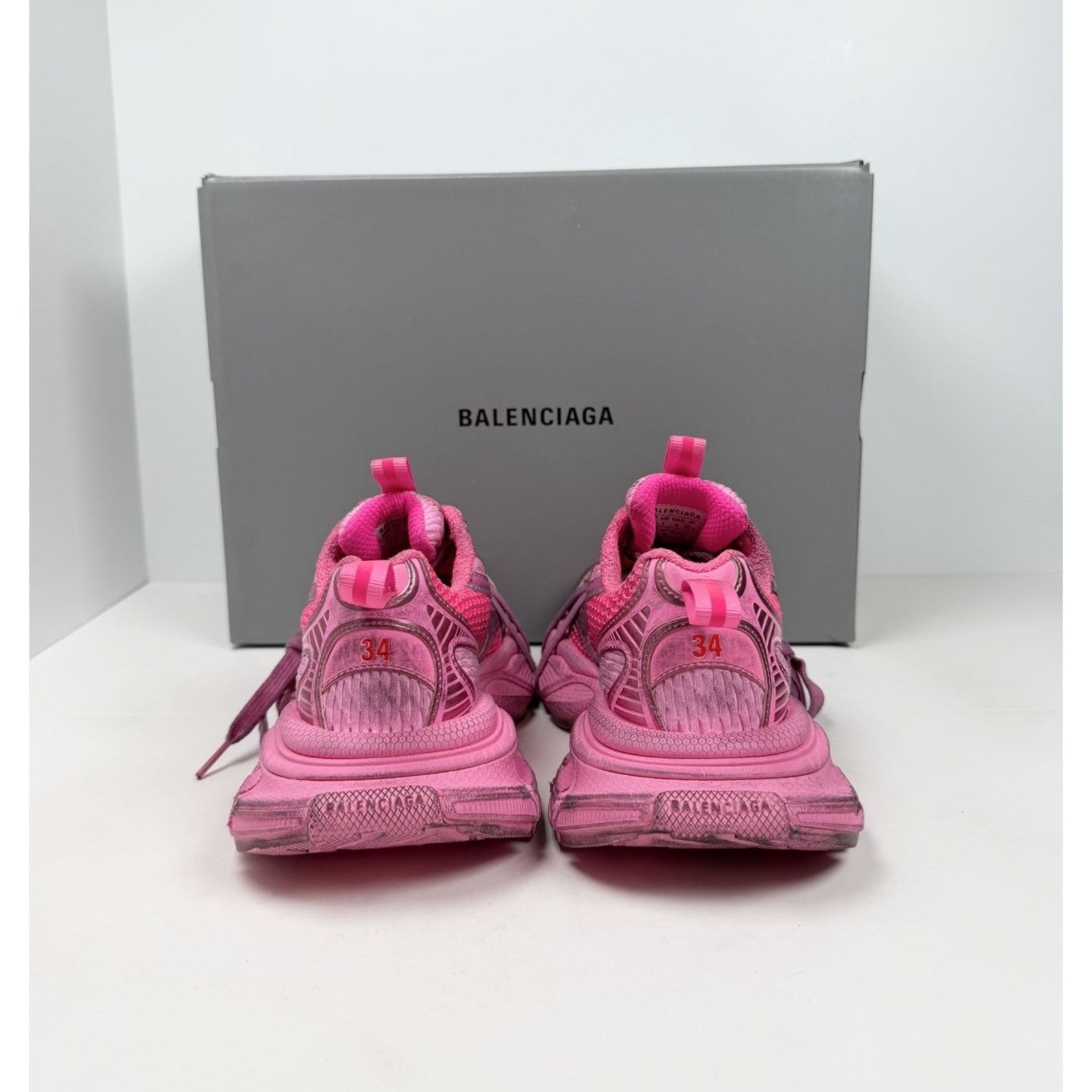 Balenciaga Size 34EU/4W - Balenciaga 3XL Pink Distressed NEW Size US 4 / IT 34 - 4 Thumbnail