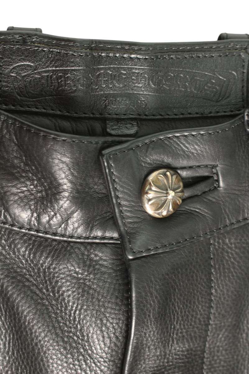 Chrome Hearts Chrome Hearts Flare Knee Leather Pants Size 25" / US 0 / IT 36 - 3 Thumbnail