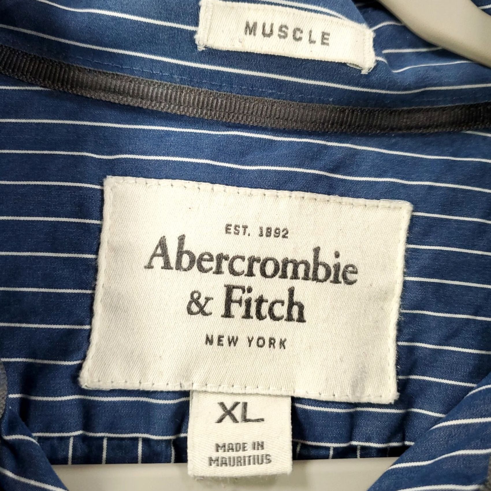 Abercrombie & Fitch Abercrombie & Fitch Button-Up Shirt Mens XL Blue Striped 90s Preppy Button-Down Collared Long Sleeve 100% Cotton Size US XL / EU 56 / 4 - 4 Thumbnail
