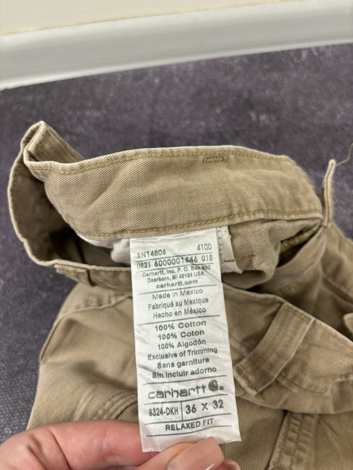 Carhartt Vintage Carhartt USA Cream Work Hype Baggy Carpenter Pants Size US 36 / EU 52 - 14 Thumbnail