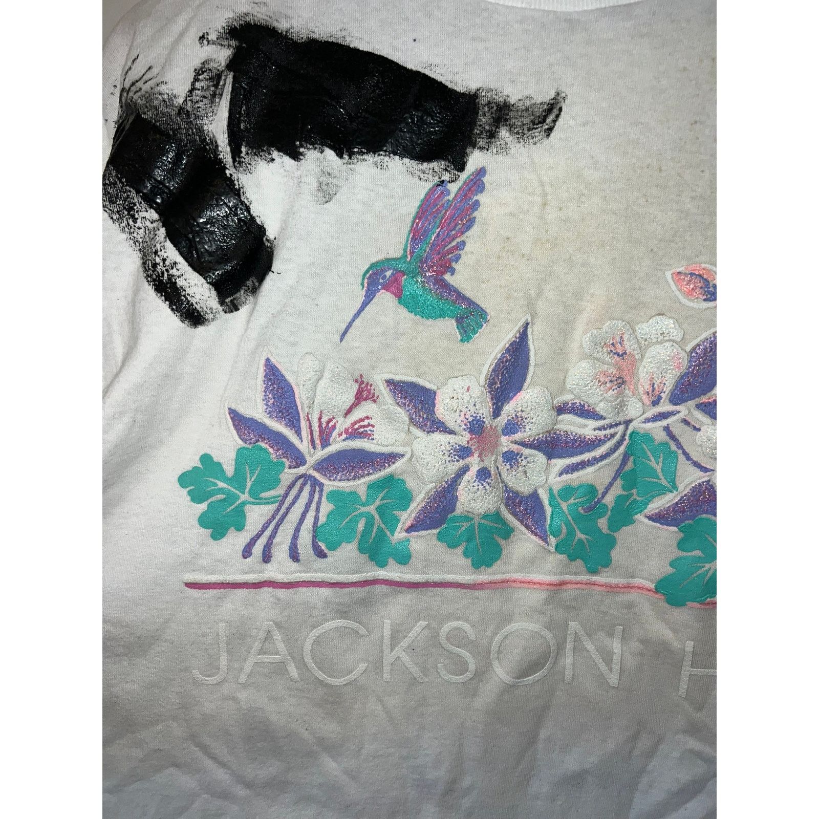 Vintage Womens Vintage Jackson Hole Shirt Grizzlies Crop Top 90s OS Size XL / US 12-14 / IT 48-50 - 2 Thumbnail