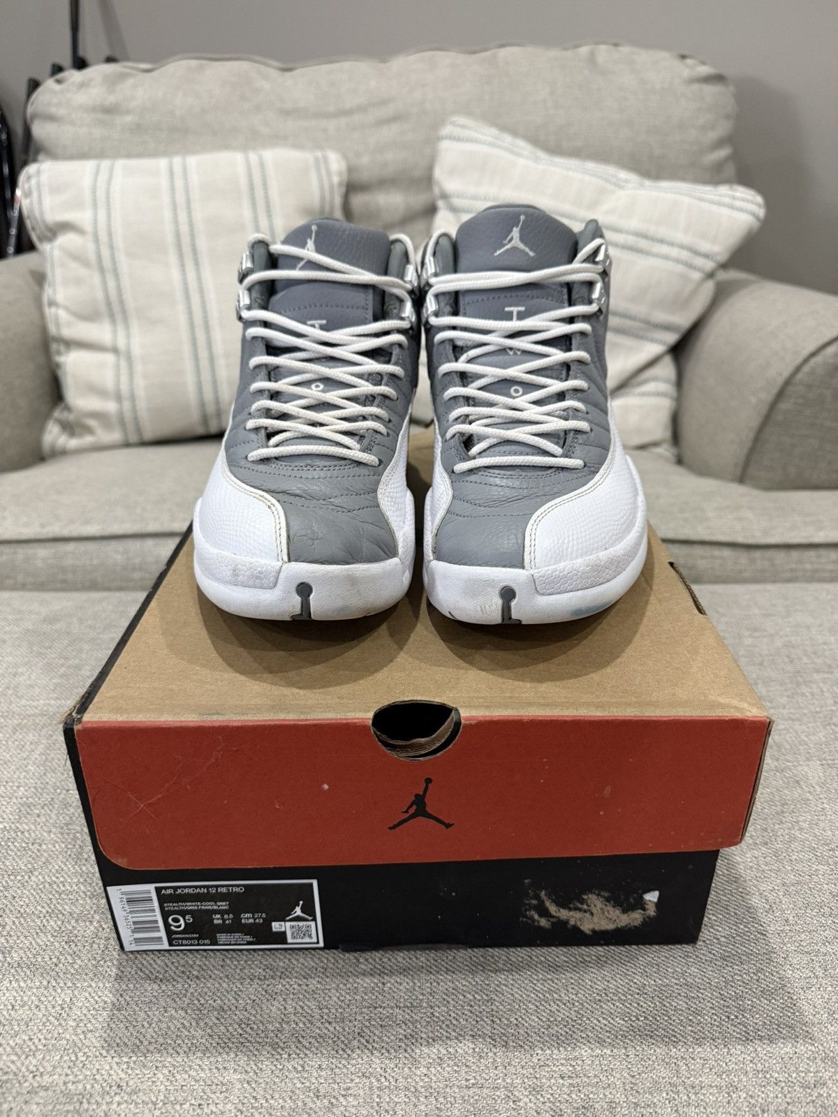 Jordan Brand Air Jordan 12 Retro Stealth Size US 9.5 / EU 42-43 - 2 Thumbnail