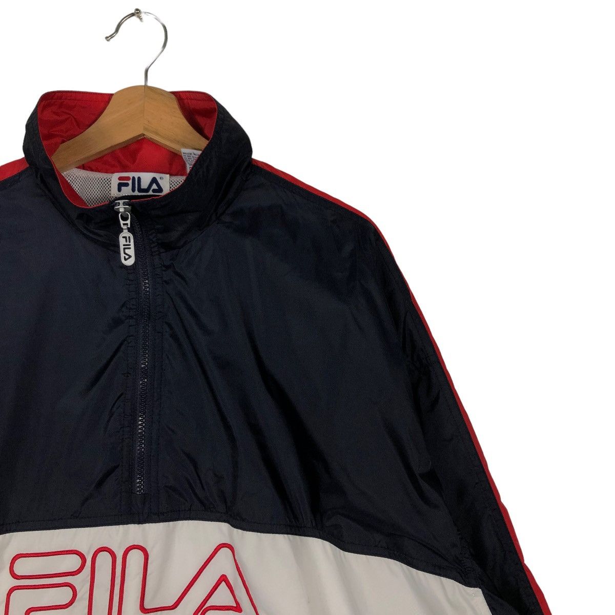Japanese Brand 🔥90’s Vintage Fila Survival Jacket Pull Over Big Logo Size US L / EU 52-54 / 3 - 4 Thumbnail