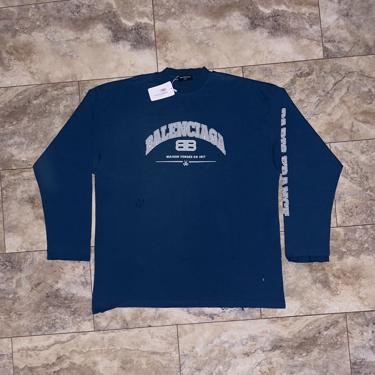 Balenciaga Balenciaga Paris moon longsleeve | Grailed