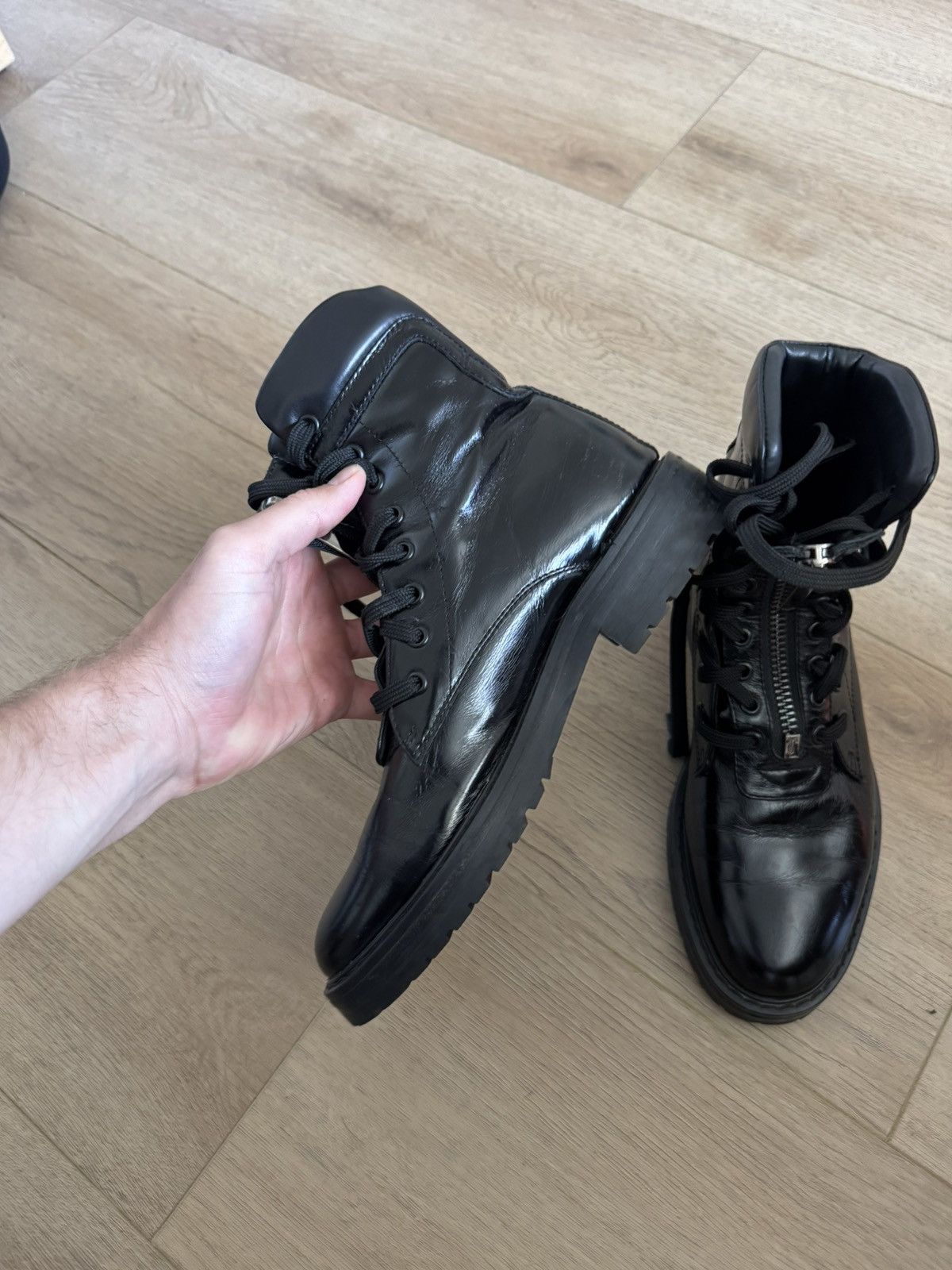 Saint Laurent Paris William Combat Boots Size US 7 / EU 40 - 4 Thumbnail