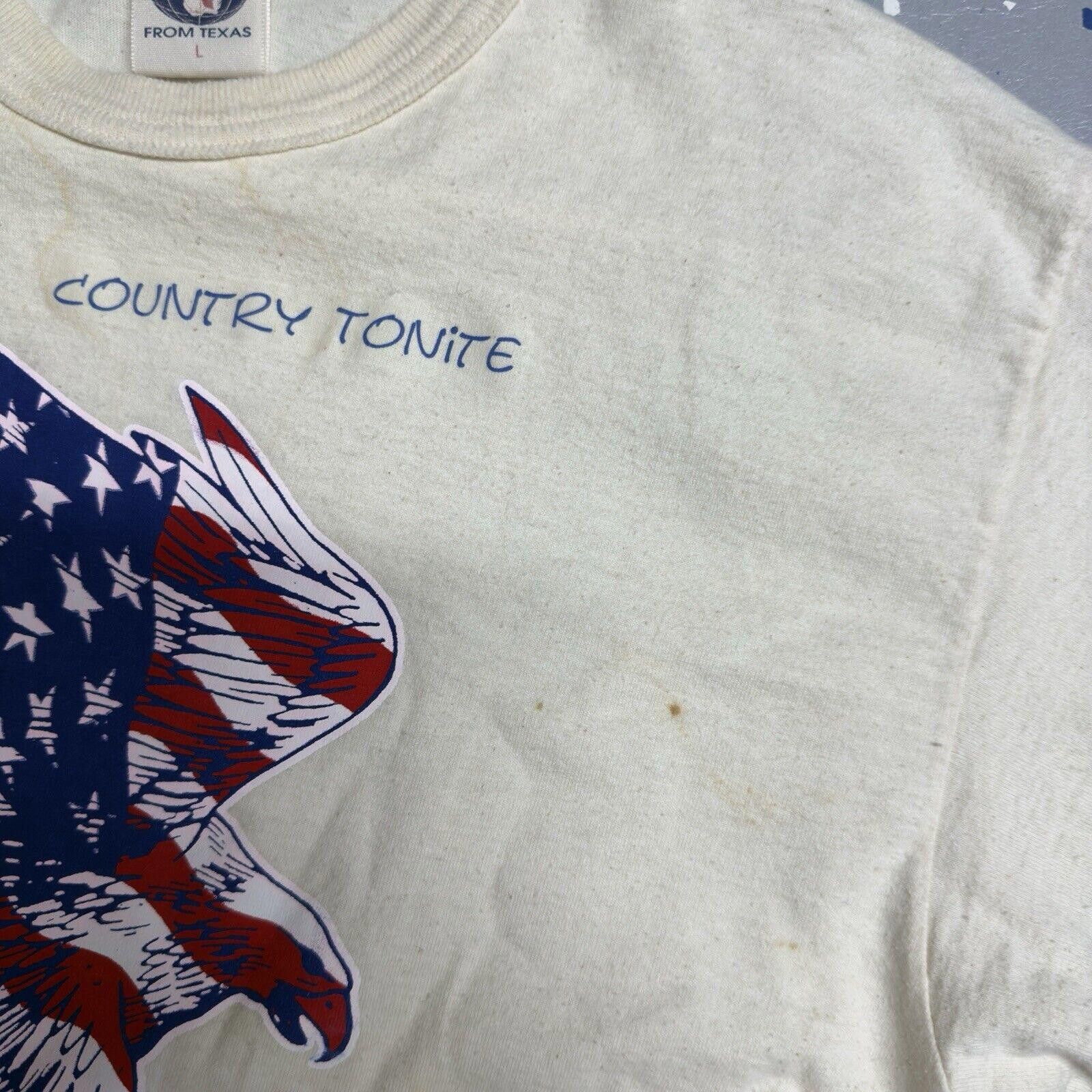 Designer Vintage SOS from Texas LAND OF THE FREE T-SHIRT Graphic Size US L / EU 52-54 / 3 - 3 Thumbnail