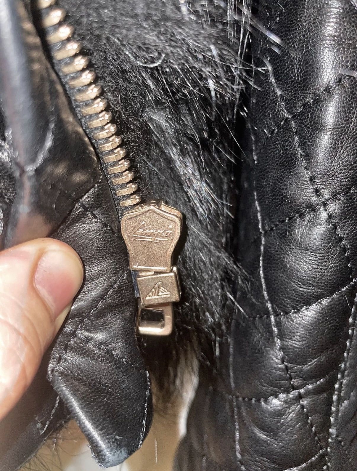 Balmain Balmain 12aw achive cross raccoon fur lamb leather jacket Size XS / US 0-2 / IT 36-38 - 6 Thumbnail