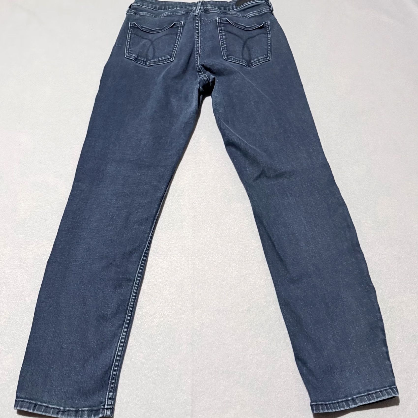 Calvin Klein Calvin Klein Jeans Women Blue Denim Skinny 12x30 5-Pocket Zipper Button Jeans Urban 90s City Retro Womens Size 34" / US 12 / IT 48 - 5 Thumbnail