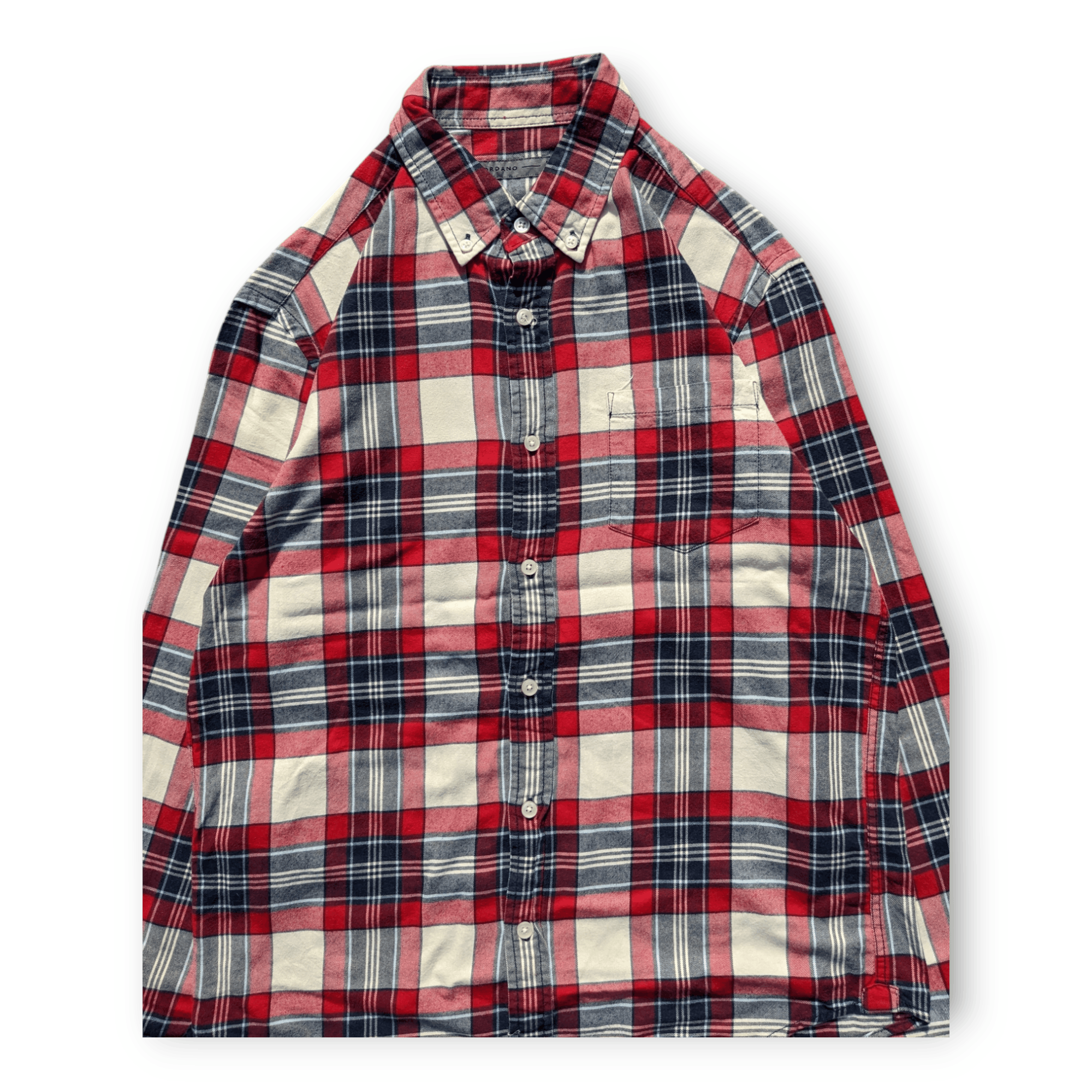 Flannel × Giordano Giordano Plaid Shirt Size US L / EU 52-54 / 3 - 4 Thumbnail