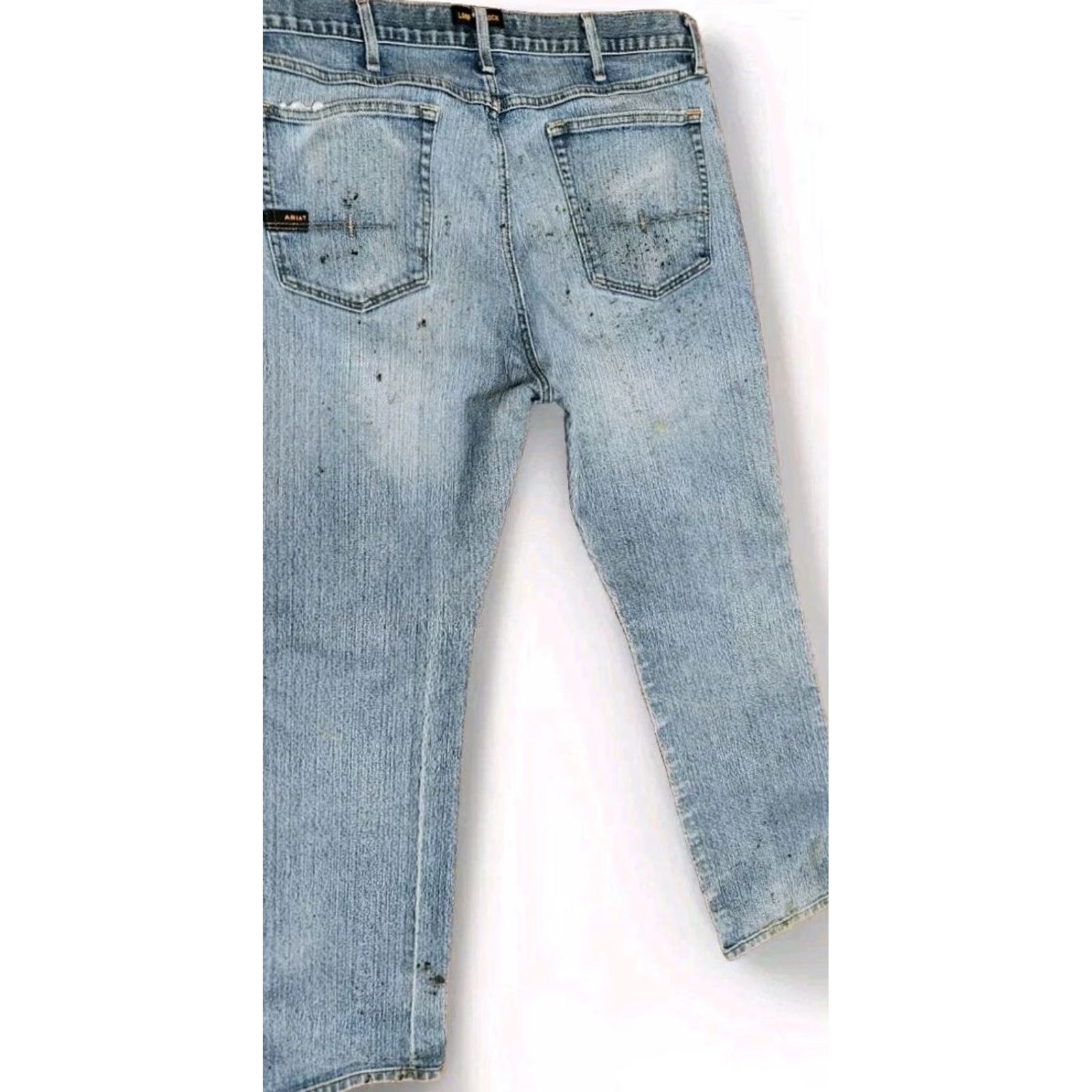 Ariat Ariat Bootcut Jeans Men's 38x32 Rebar M4 Relaxed Dura Stretch Basic Carbine Wash Jeans Size US 38 / EU 54 - 2 Thumbnail