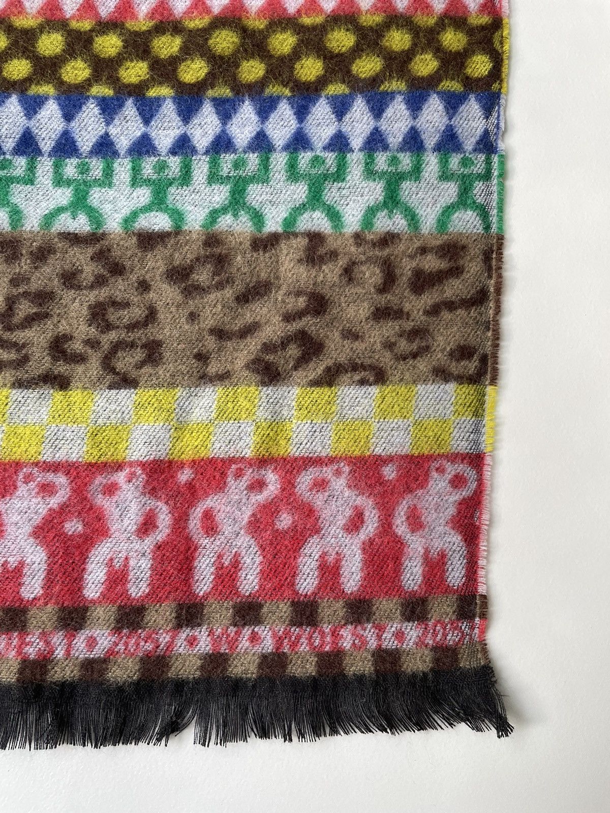 Walter Van Beirendonck Large Multicolour Patterned Scarf Size ONE SIZE - 5 Thumbnail