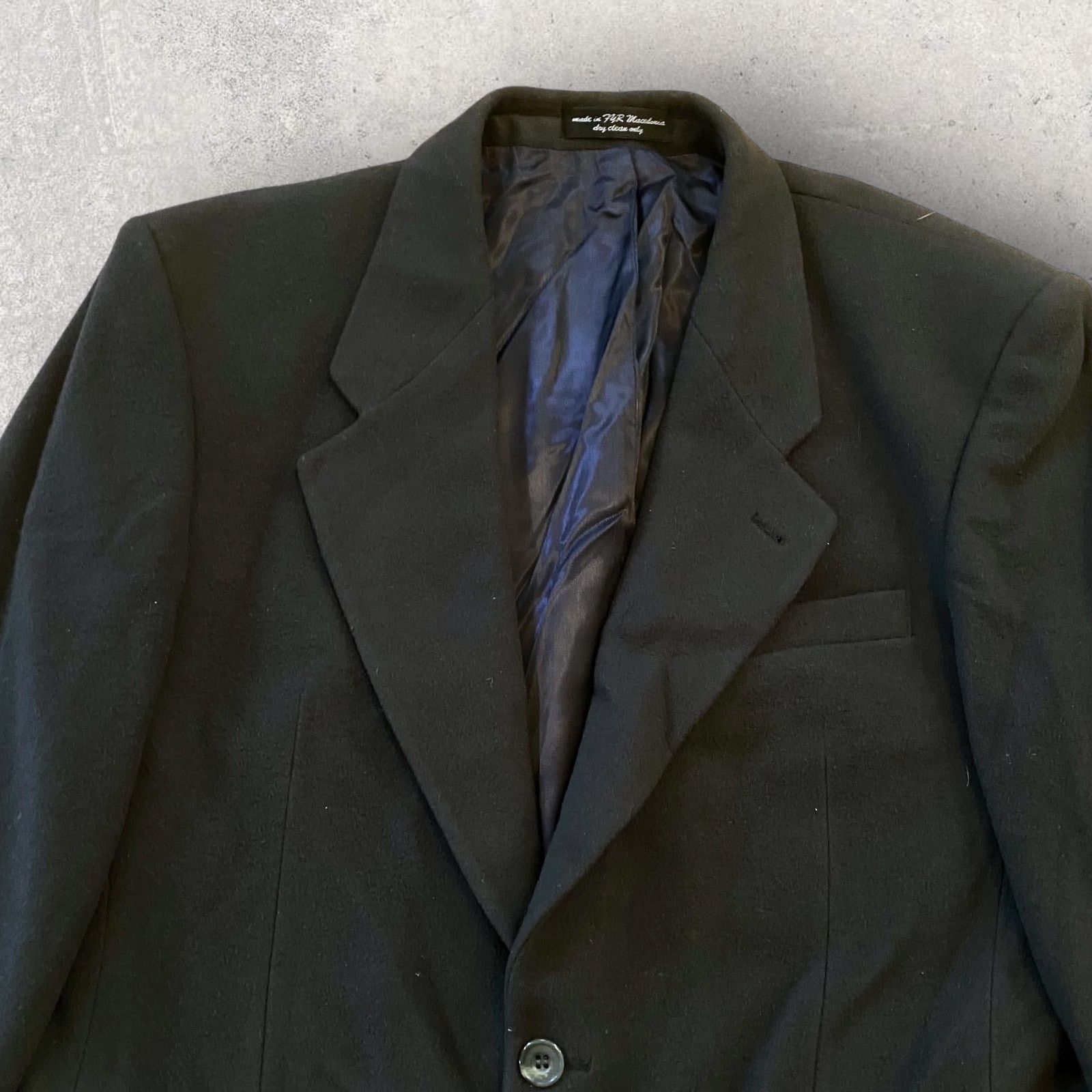 Vintage Vintage Gianfranco Ruffini Italian Cashmere Blazer Jacket Size 40S - 8 Thumbnail