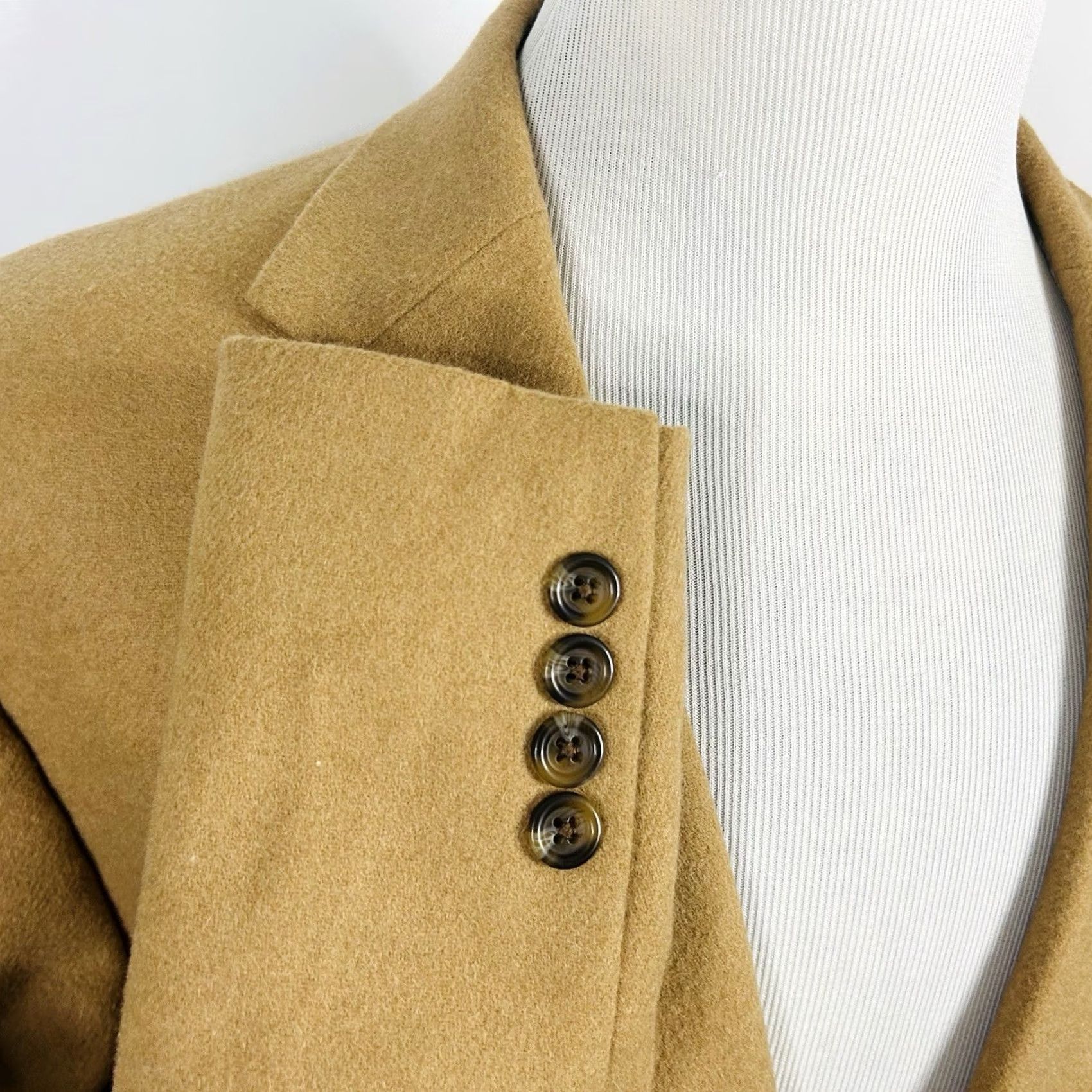 Stafford Stafford 46R Sport Coat Wool Camel Hair Blend Beige Two Button Lined Vented Men Jacket Coat Regular Notch 2 Piece 46M? Size US XS / EU 42 / 0 - 6 Thumbnail