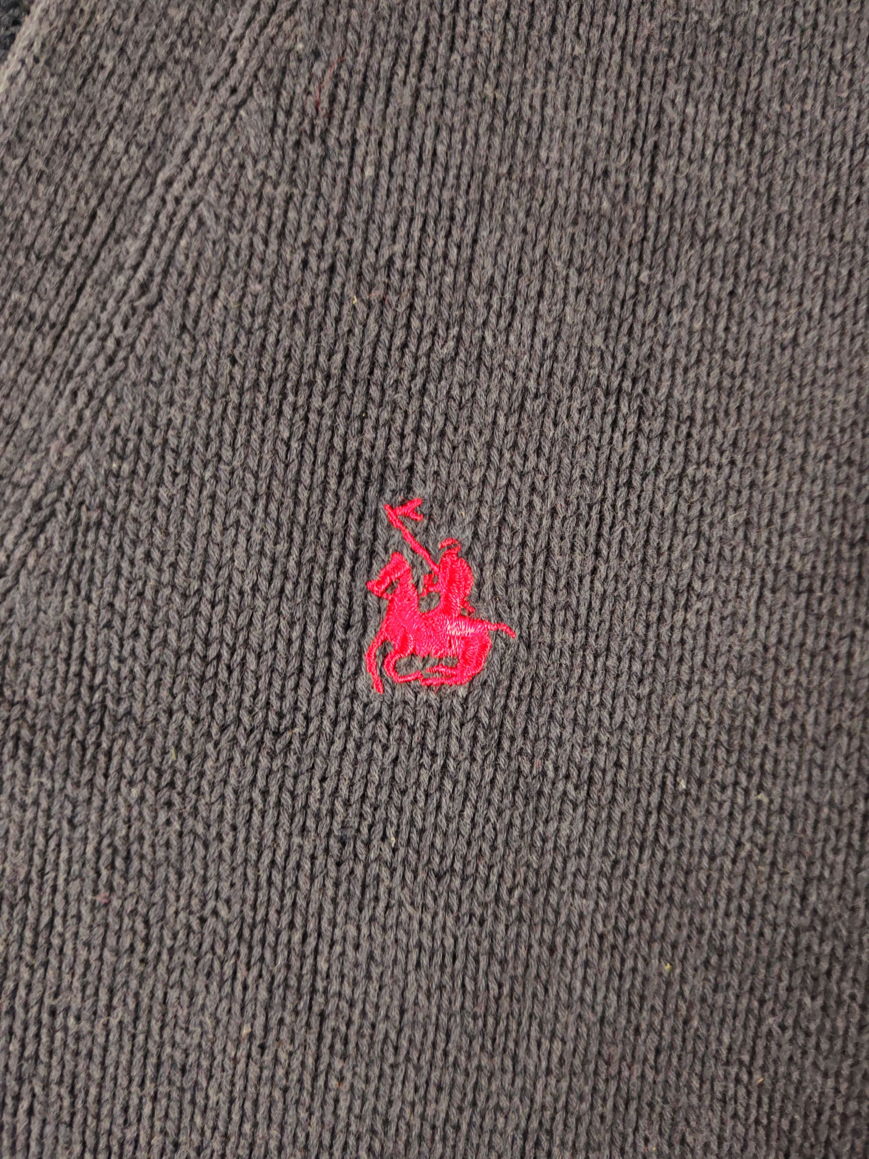 Homespun Knitwear × Vintage COOL💥Knights of Round Tables Navy Faded Knitwear Cardigan Size US M / EU 48-50 / 2 - 5 Thumbnail