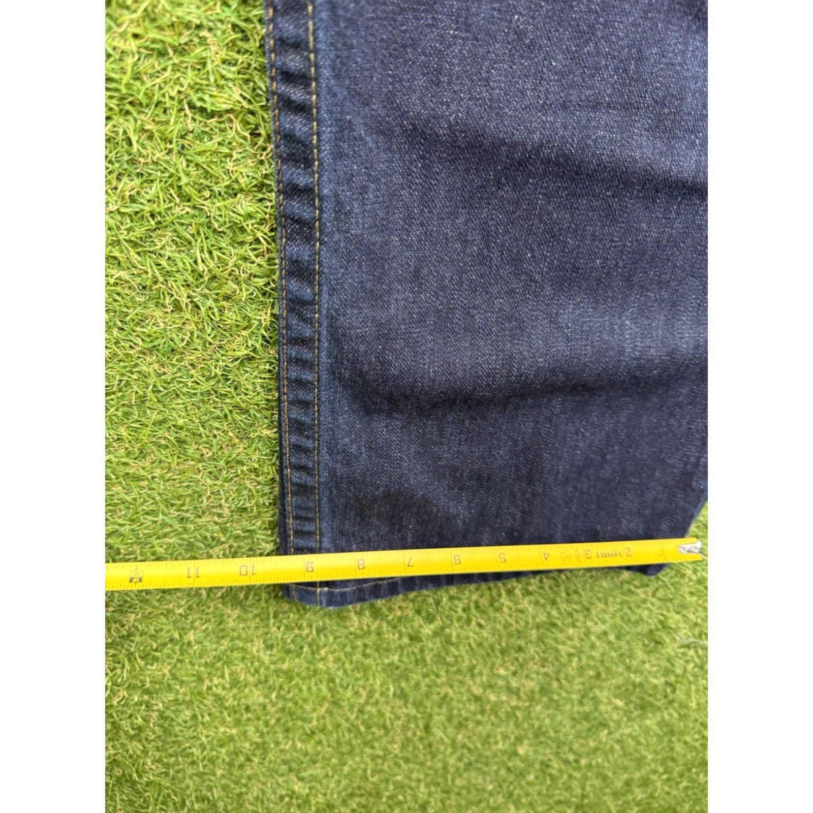 True Religion VINTAGE True Religion Jeans Mens 42 Ricky Relaxed Straight Big T Flap Pockets y2k Grunge Style Denim Blue 5-Pocket USA Logo (N/A not included) Size US 42 / EU 58 - 3 Thumbnail