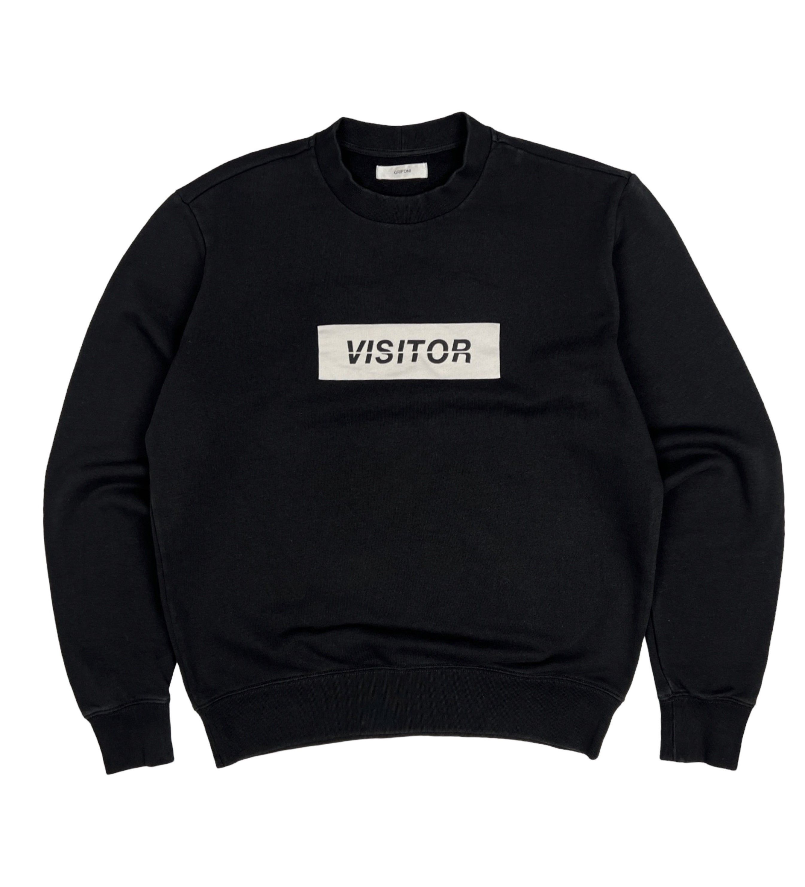 Grifoni Mauro Grifoni "Visitor" Graphic Crewneck Jumper Sweatshirt Size US M / EU 48-50 / 2 - 1 Thumbnail