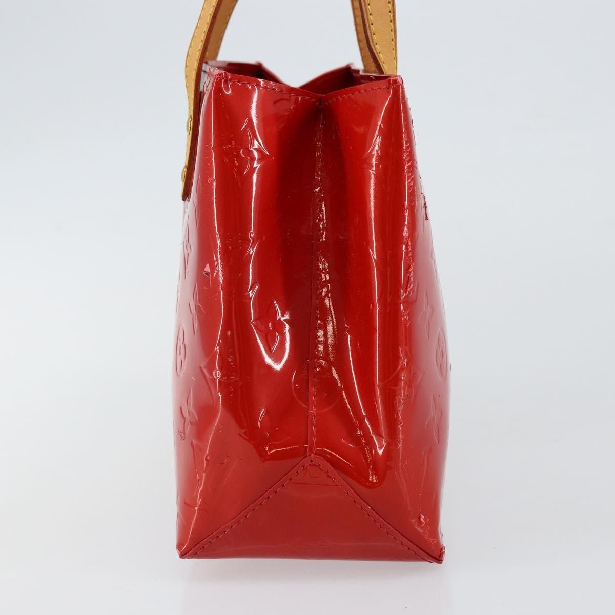 Louis Vuitton LOUIS VUITTON Monogram Vernis Reade PM Hand Bag Red Rouge Size ONE SIZE - 4 Thumbnail
