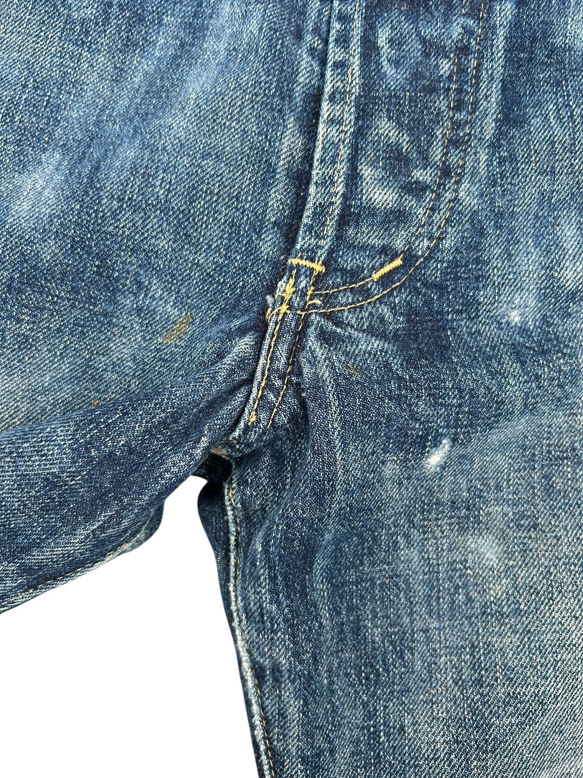 Kapital Vintage Levis big E Selvedge Distressed Denim Jeans Size US 30 / EU 46 - 4 Thumbnail