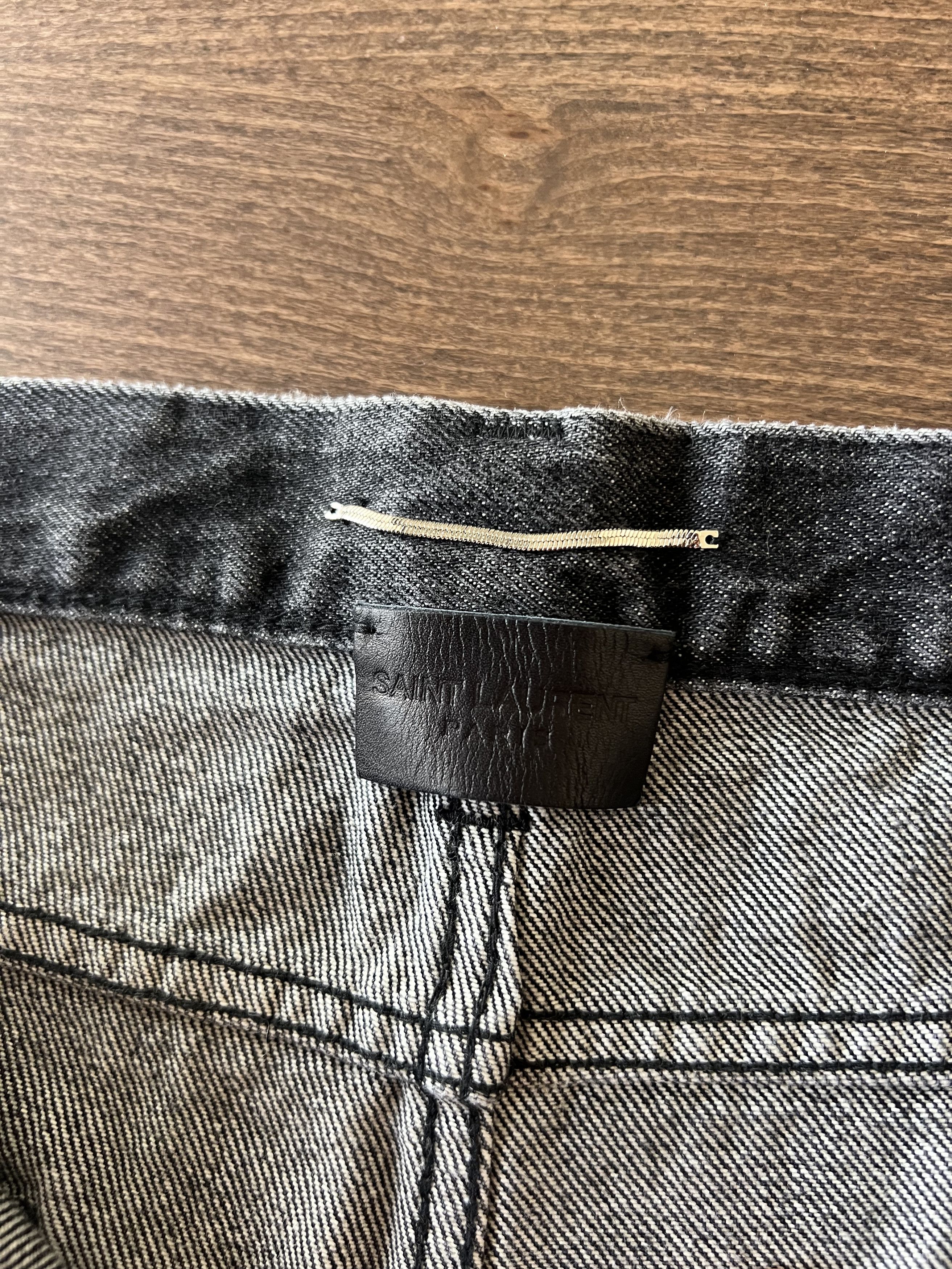 Saint Laurent Paris Saint Laurent Distressed Denim Shorts Size US 33 - 3 Thumbnail