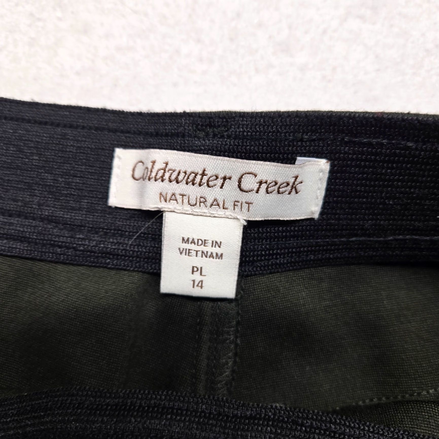 Coldwater Creek Coldwater Creek Pants Dress Black PL Petite Wide-Leg 14 Womens Belt Loops Thick Pull On Dress Pants Black Size 36" / US 14 / IT 50 - 3 Thumbnail