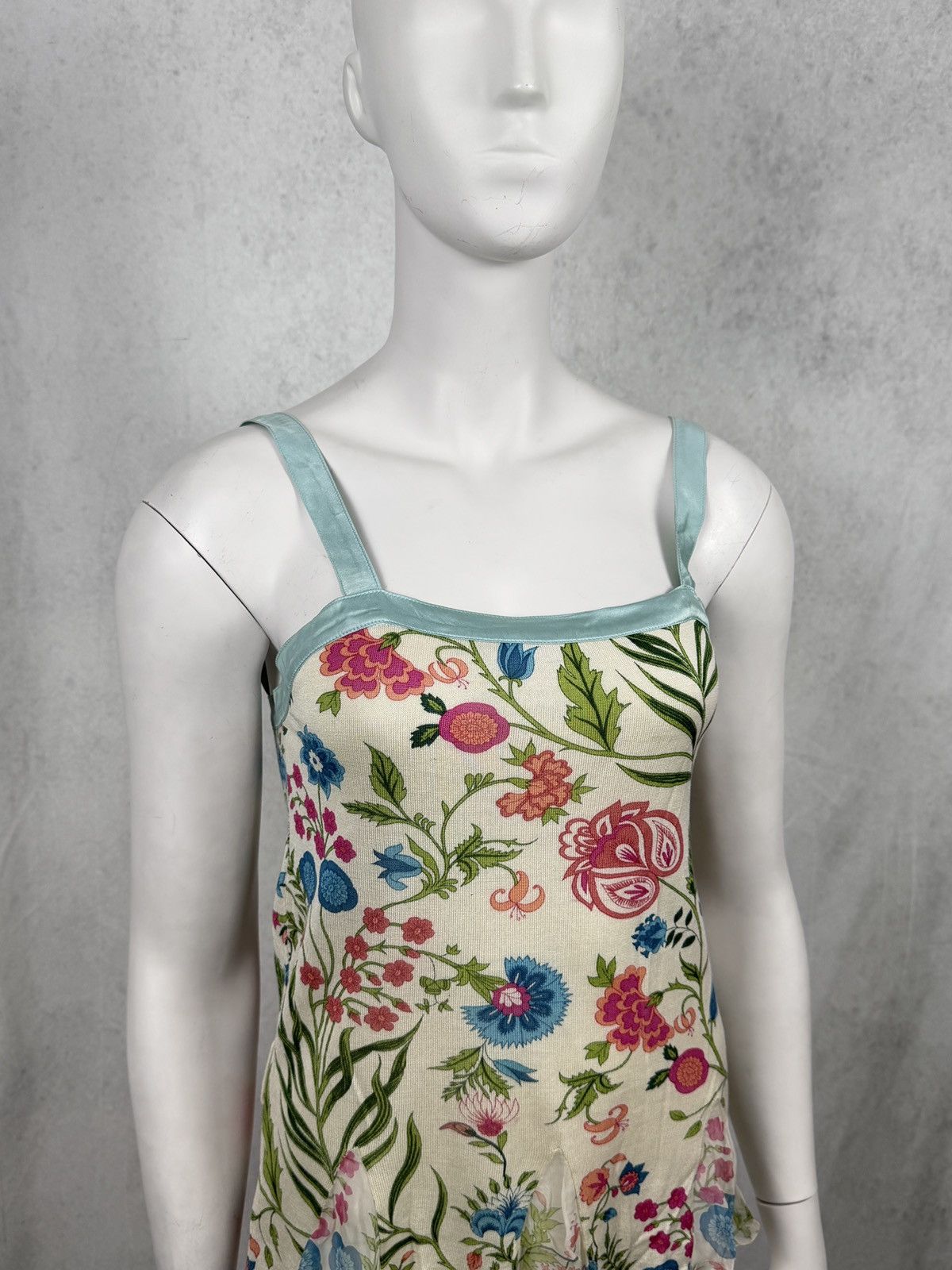 Dior Dior S/S2008 Floral Silk Flared Paneled Top Size M / US 6-8 / IT 42-44 - 2 Thumbnail
