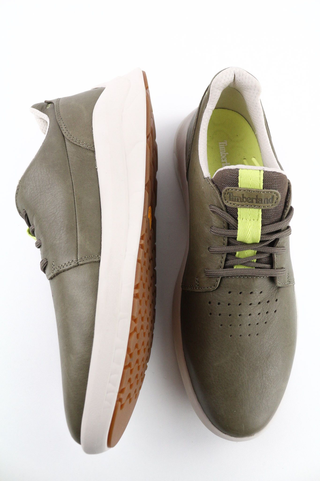 Timberland A2QAC UK8.5 Green Stride Leather Low Top Sneakers 79935 Size US 9 / EU 42 - 5 Thumbnail
