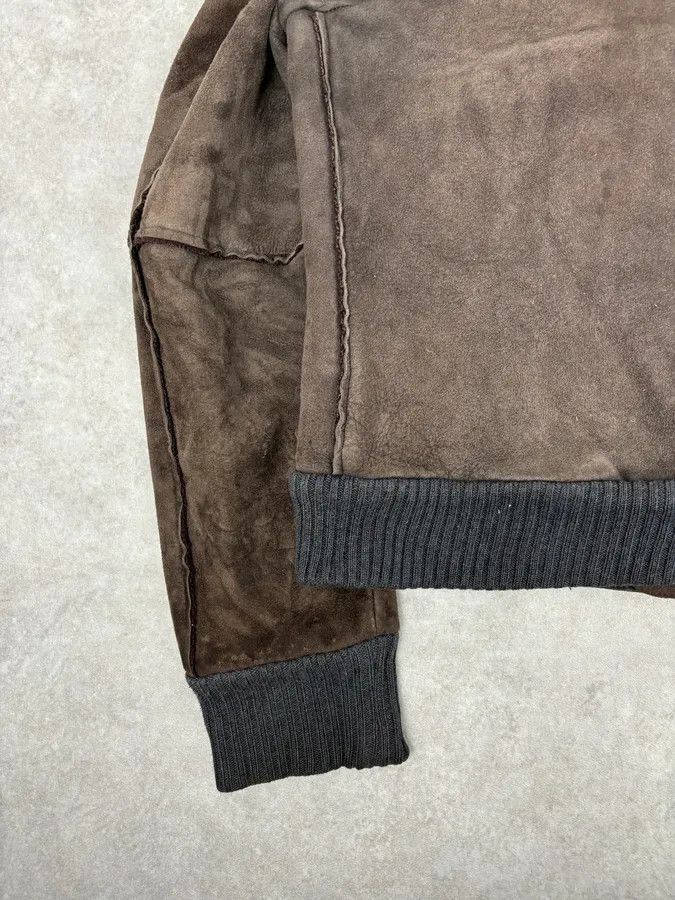 Dolce & Gabbana AW2004 Dolce & Gabbana Shearling Hooded Suede Bomber Jacket Size US L / EU 52-54 / 3 - 9 Thumbnail