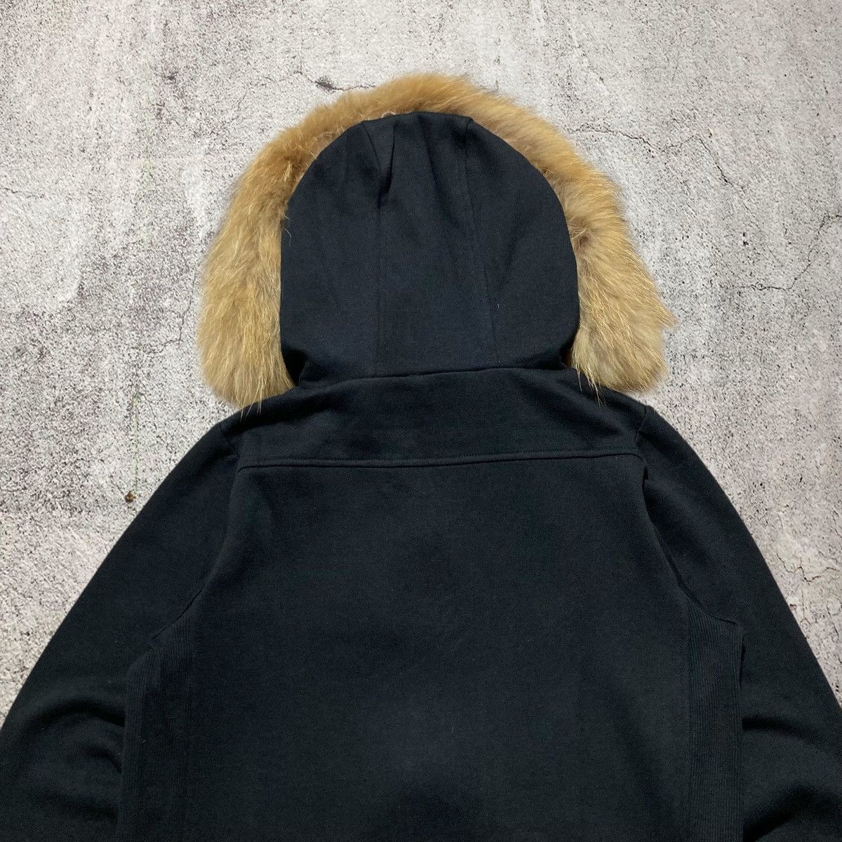Japanese Brand 2000s Lorenzo Fur Ziphoodie Black Lgb Punk Gothic Style Size US M / EU 48-50 / 2 - 13 Thumbnail