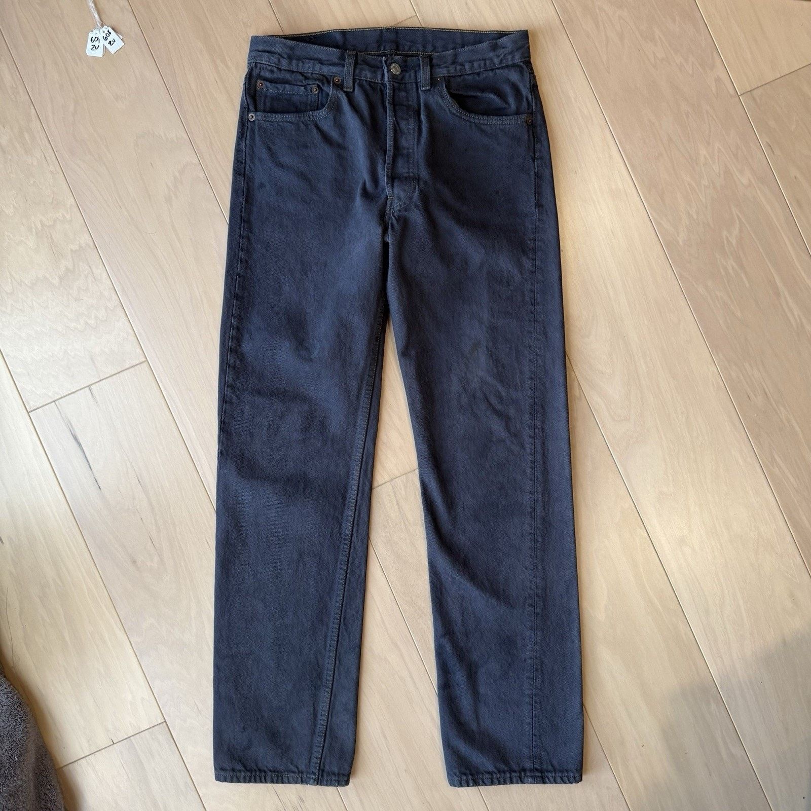 Levi's Vintage Levis 501 Jeans 30 Purple Straight Leg 90s Denim Size US 30 / EU 46 - 2 Thumbnail