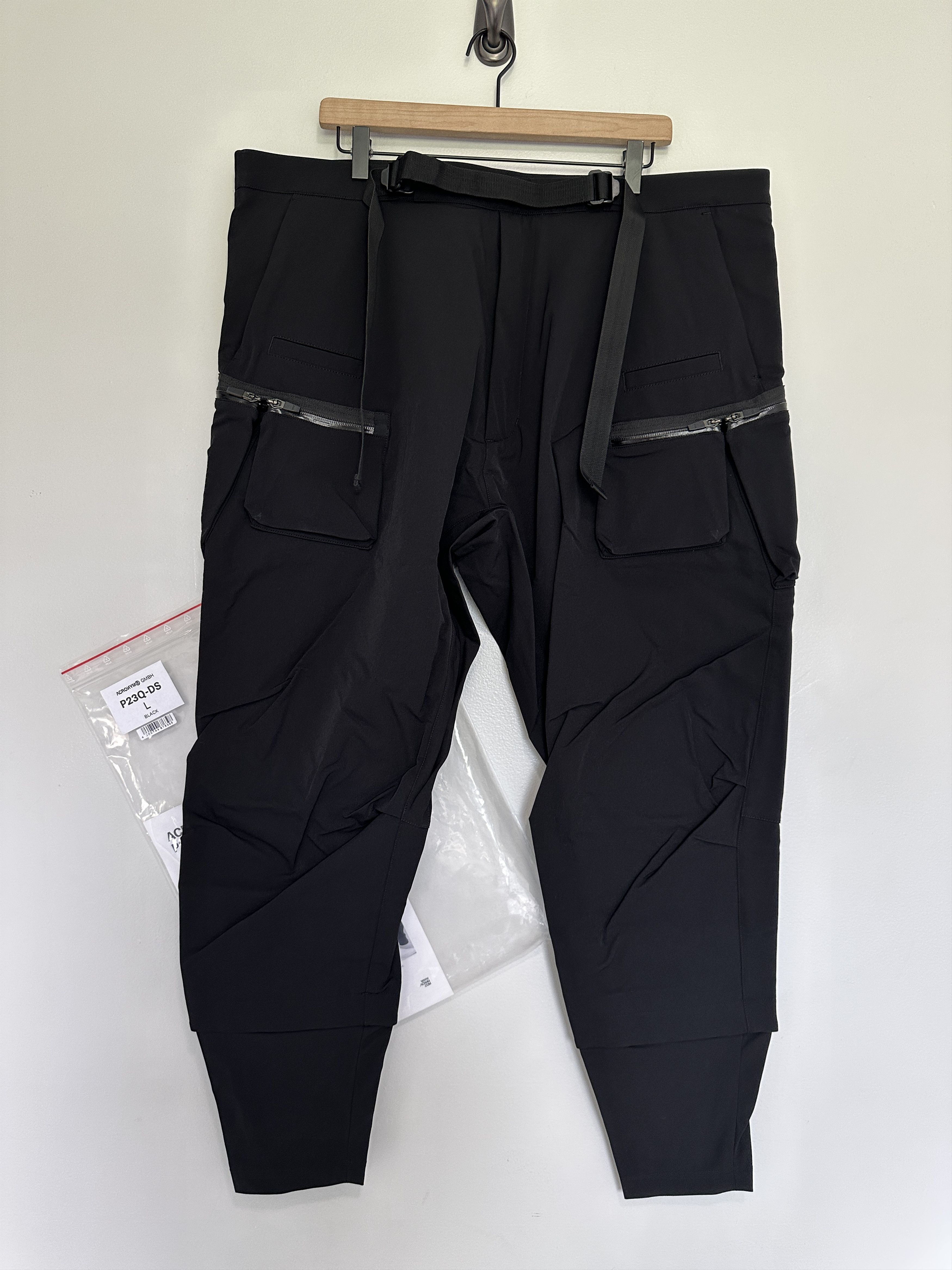 Acronym Acronym P23Q-DS schoeller Dryskin Cargo Pants BLACK L 