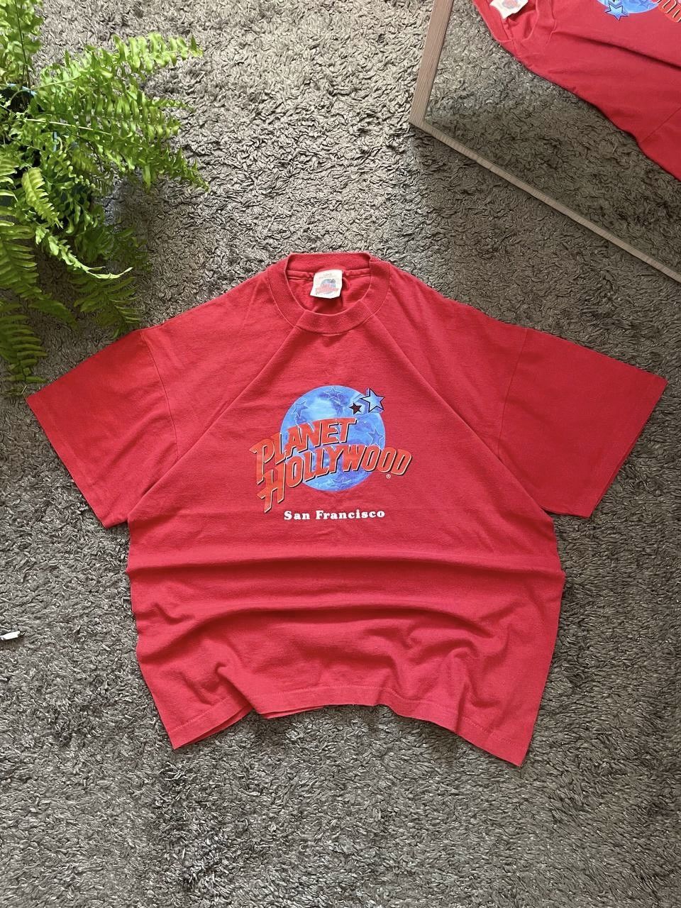 Planet Hollywood × Vintage 90s Planet Hollywood T-Shirt Streetwear Vintage Big Logo Y2k Size US L / EU 52-54 / 3 - 1 Thumbnail