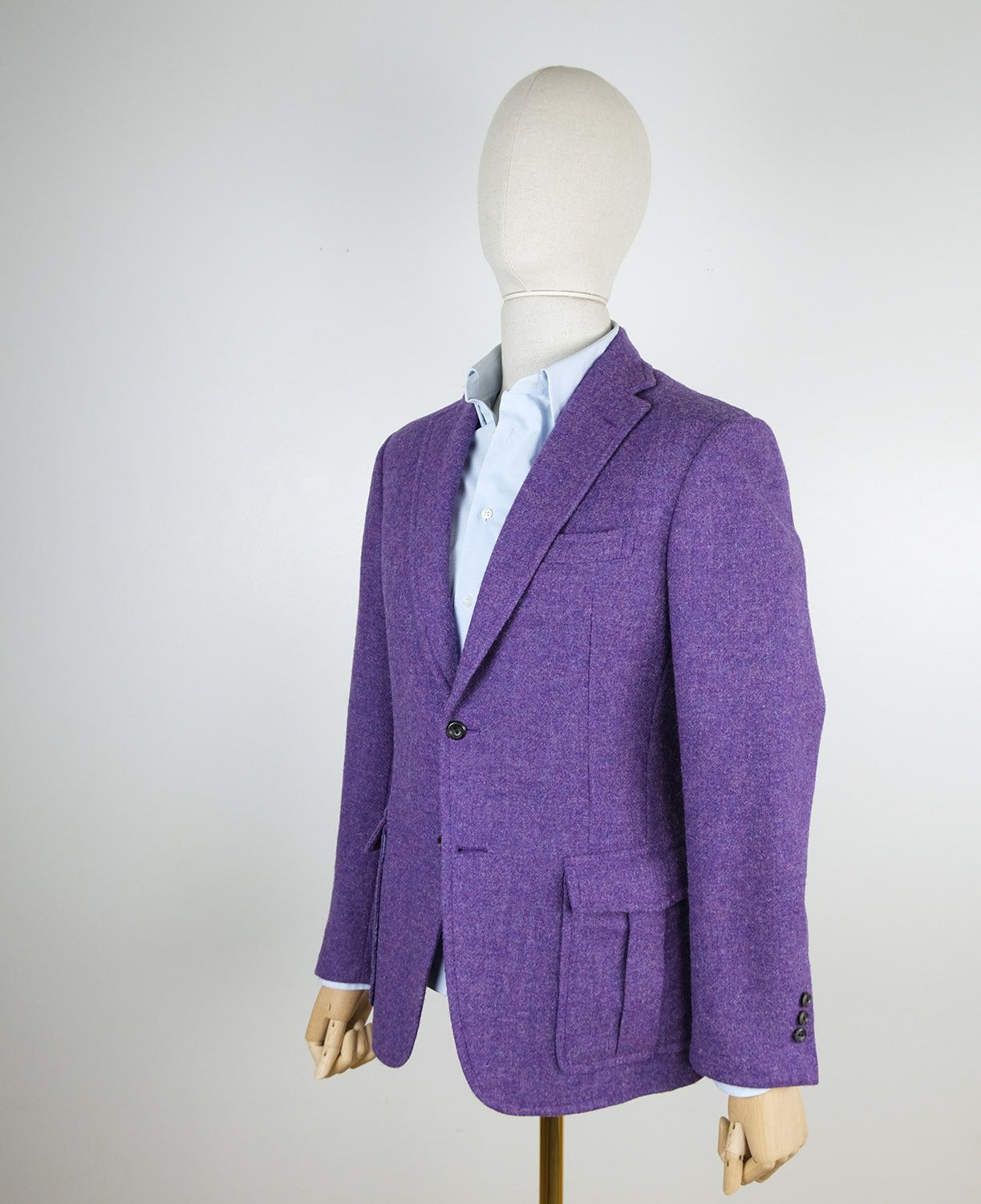 D'avenza, purple tweed jacket, size 38, RRP 1600 e