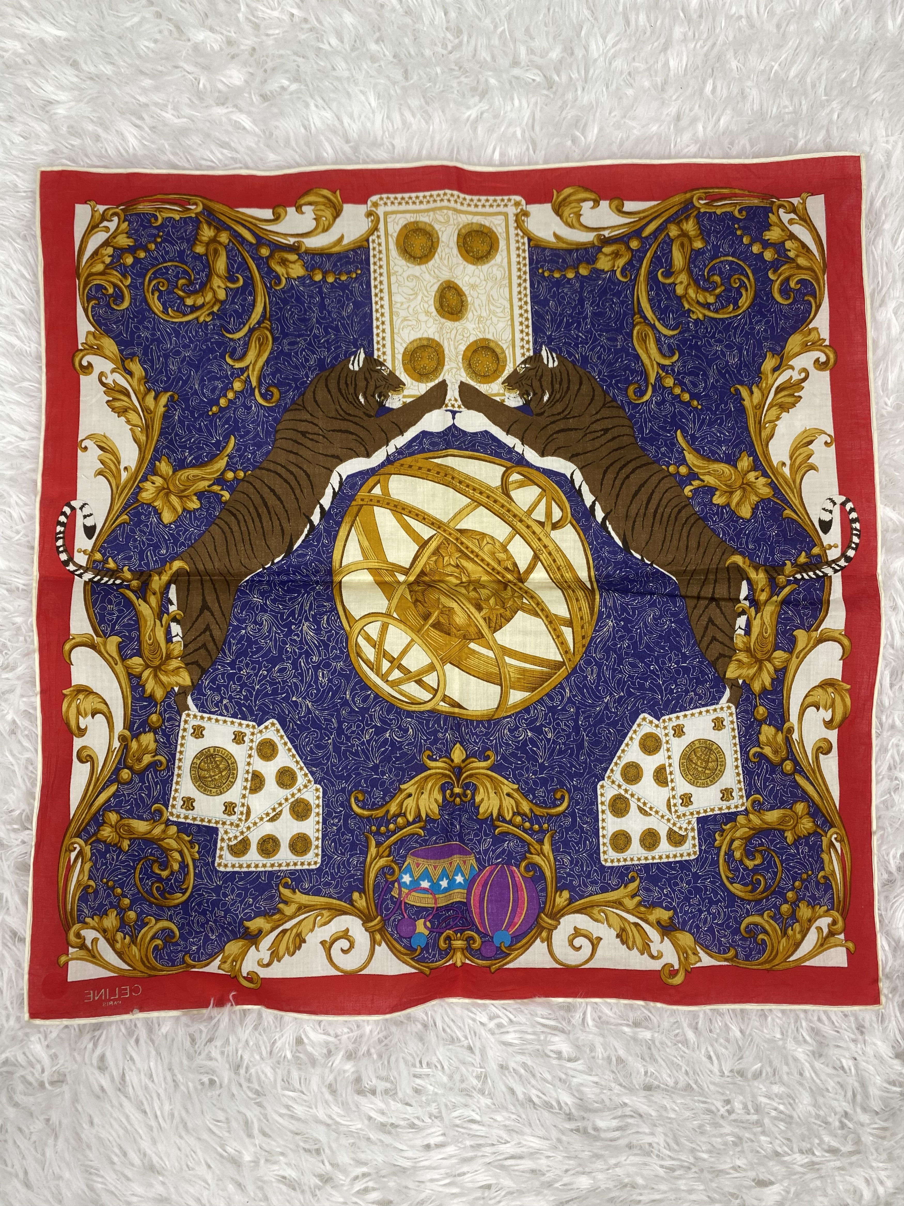 Celine × Vintage Vintage Celine Handkerchief Neckerchief PH0324 Size ONE SIZE - 5 Thumbnail