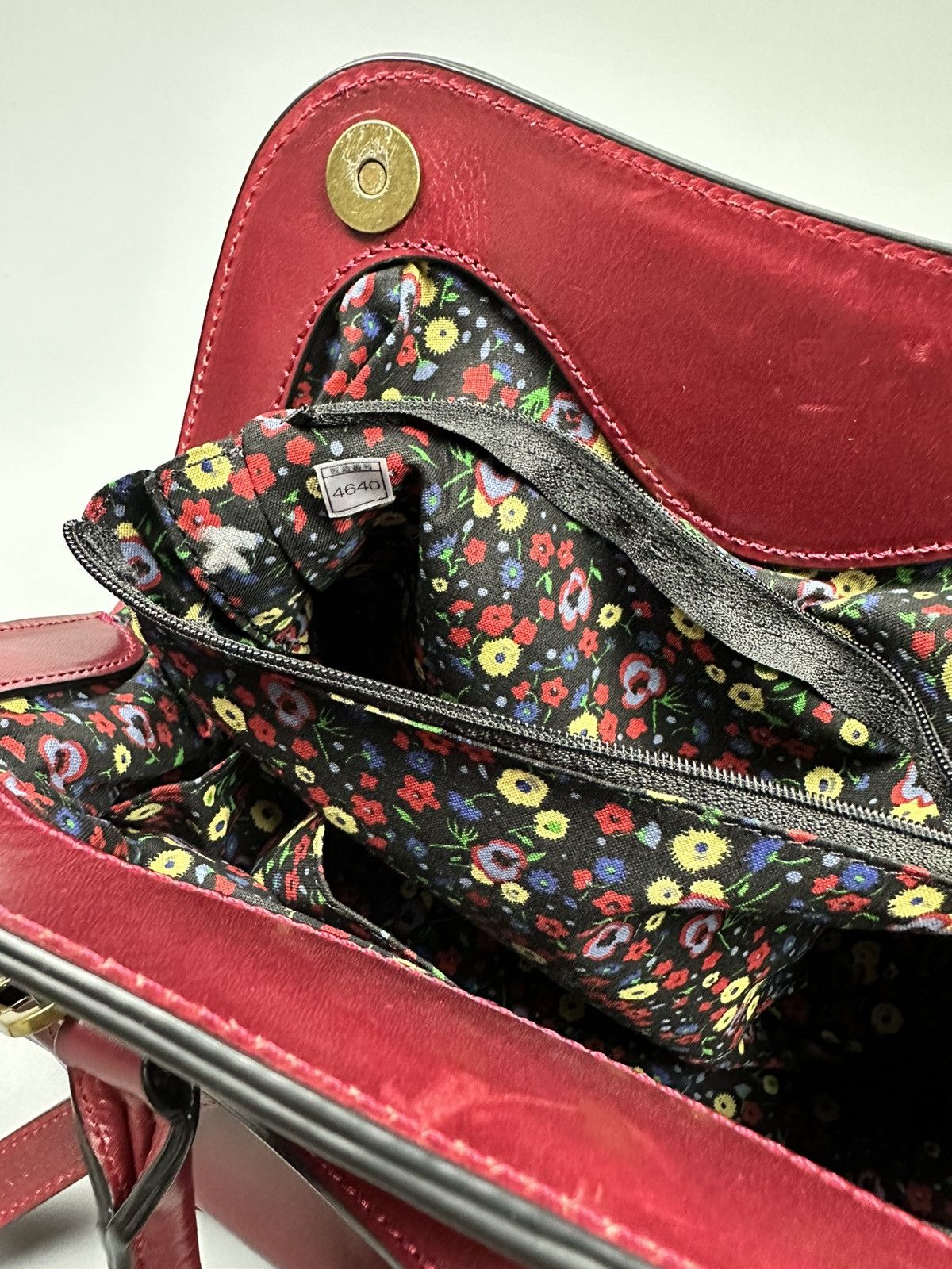 Anna Sui × Genuine Leather ❤️Rare❤️Chrome Hearts Inspired Anna Sui Red Cherry Leather Bag Size ONE SIZE - 19 Thumbnail