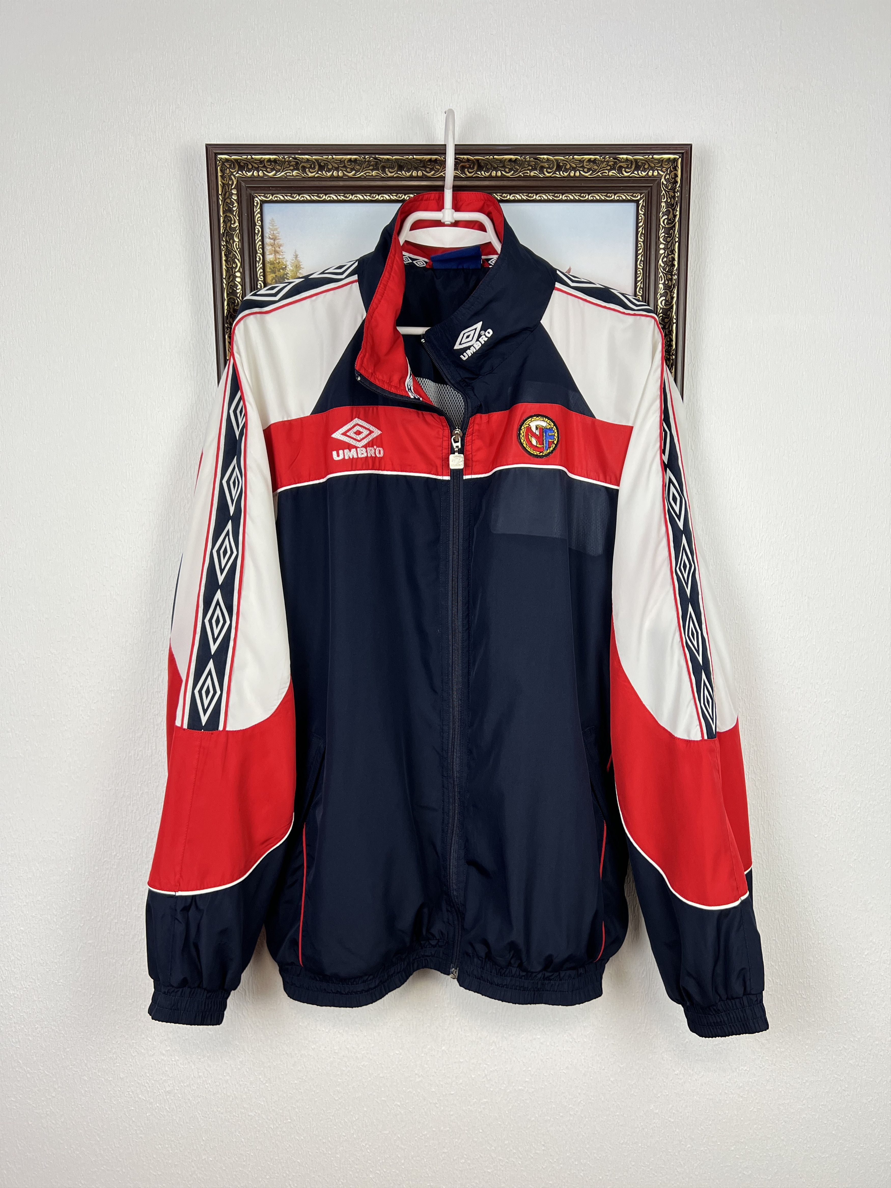 Vintage 90's Umbro Norway Football Jacket Soccer Track Top