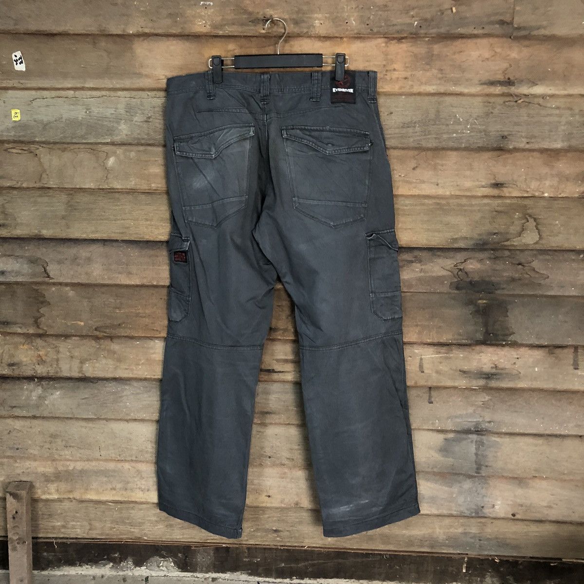 Japanese Brand DL Even River Dark Blue Cargo Multipocket Pants #S2780 Size US 35 - 11 Thumbnail