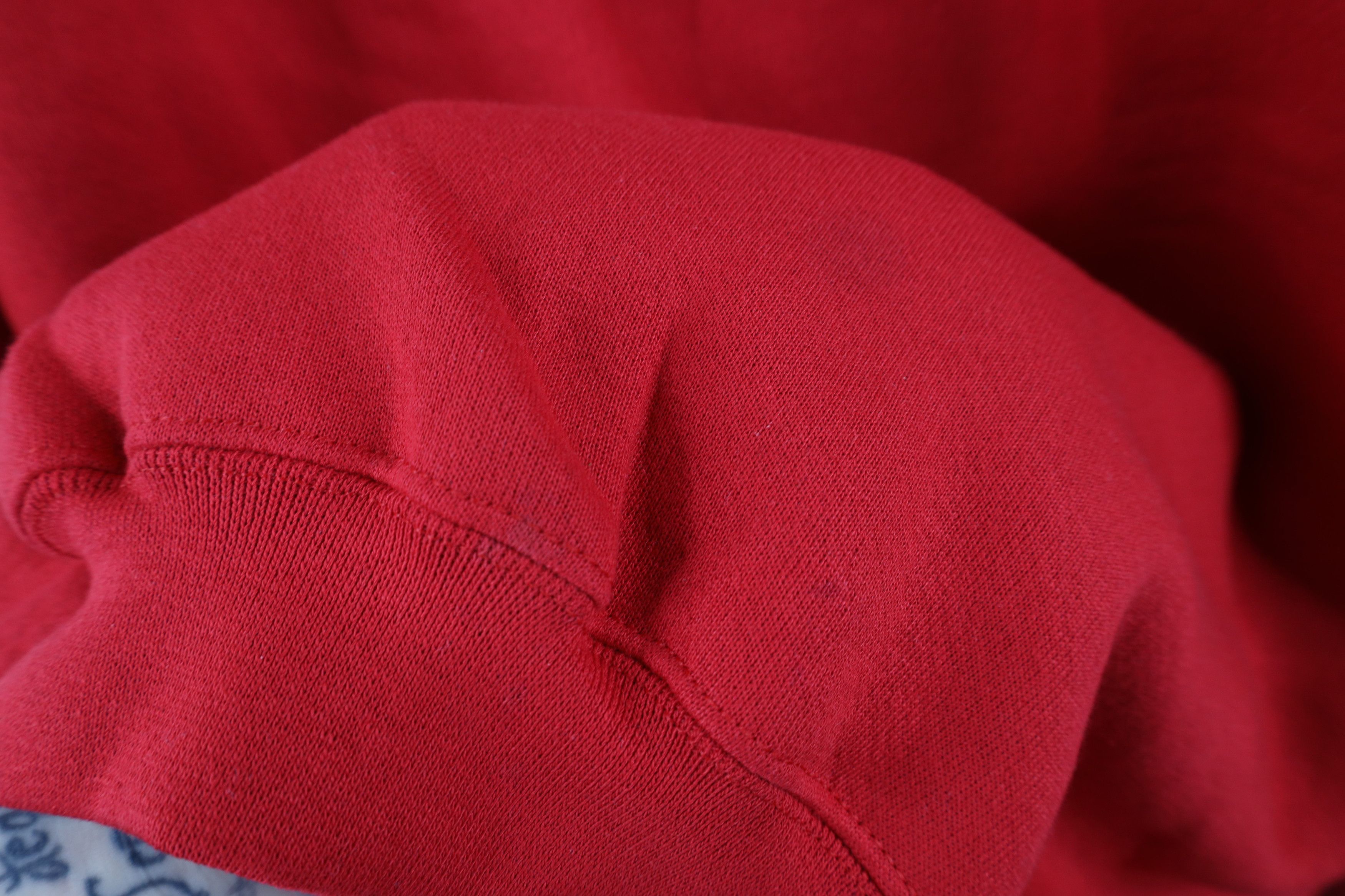 Vintage Vintage 80s 90s Streetwear Heavyweight Sweatshirt Red USA Size US XL / EU 56 / 4 - 6 Thumbnail