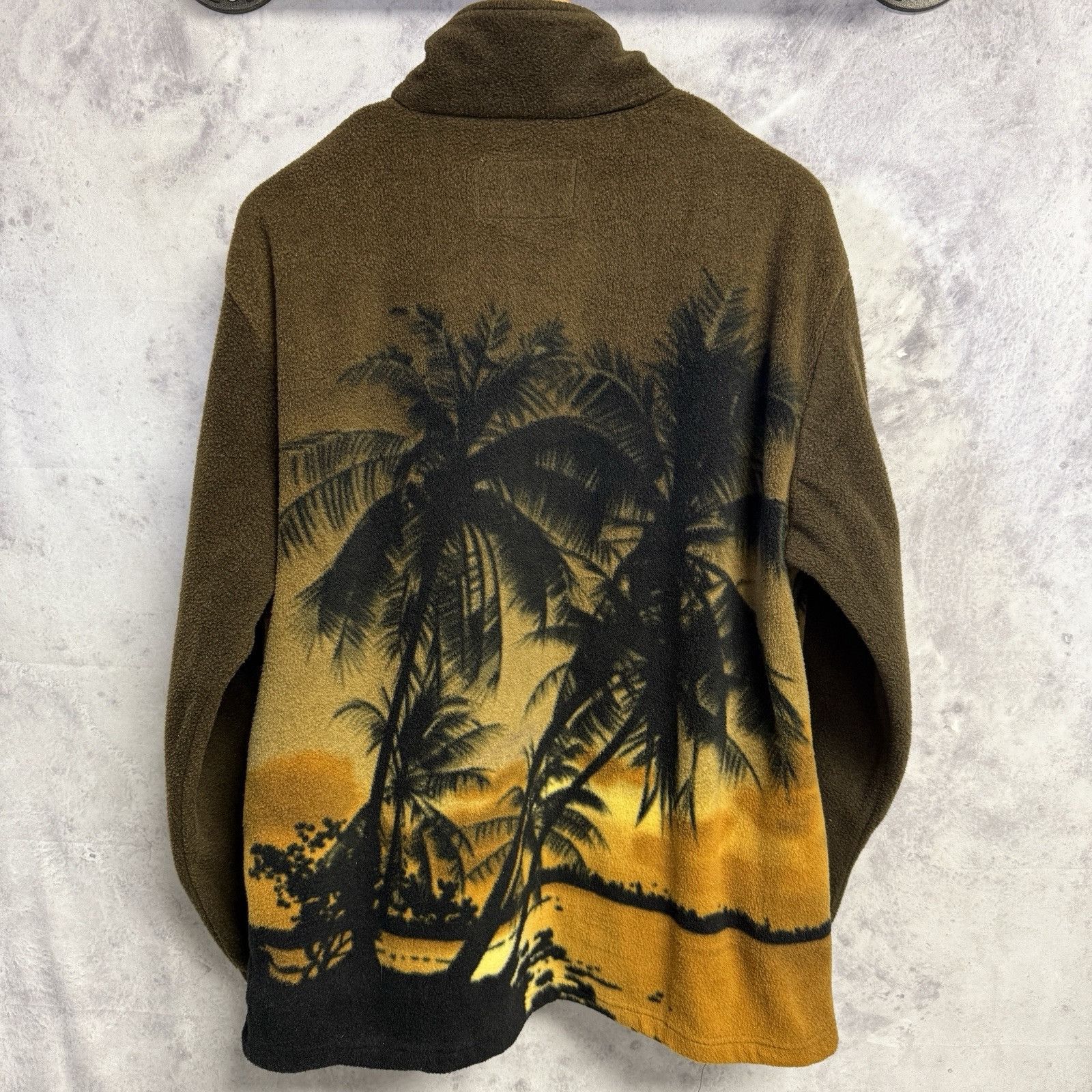 Vintage Kokopelli Fleece Jacket Mens Medium Beach Palm Trees Full Zi Size US M / EU 48-50 / 2 - 2 Thumbnail