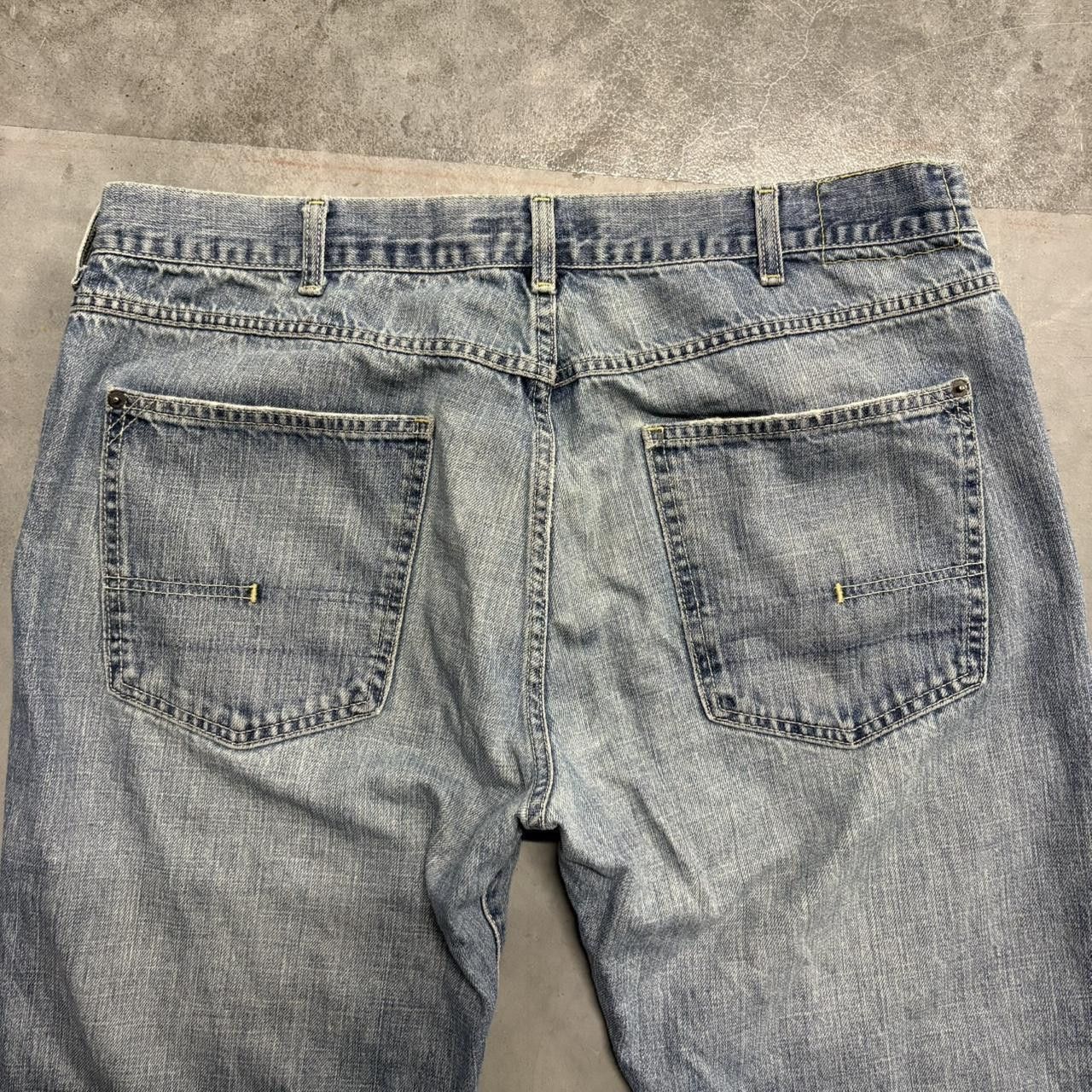 Calvin Klein Crazy Vintage Y2K/2000s Baggy WideLeg Calvin Klein Light Blue Wash Denim Jeans! Size US 38 / EU 54 - 7 Thumbnail