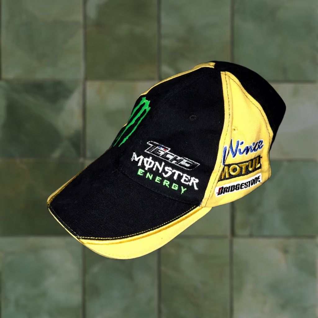 Yamaha OFFICIAL TECH3 YAMAHA RACING MONSTER ENERGY TEAM BASEBALL CAP ADJUSTABLE OS Size ONE SIZE - 1 Thumbnail